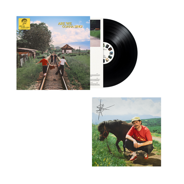 Sam Tompkins - are we gonna sing? (black lp + signed art card )