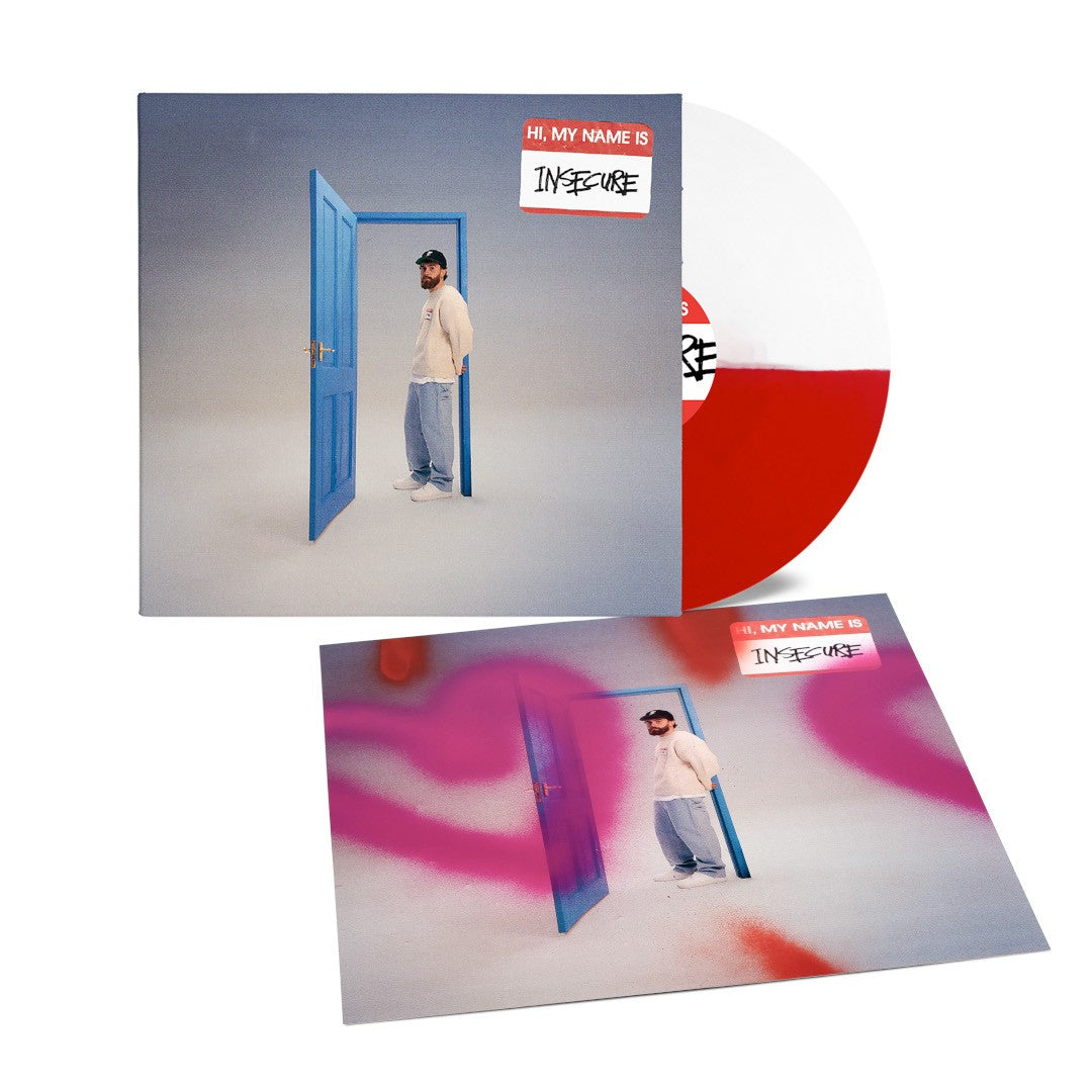 Sam Tompkins hi, my name is insecure LP - Exclusive Red/White Coloured Vinyl + Sprayed Cover Print 361993