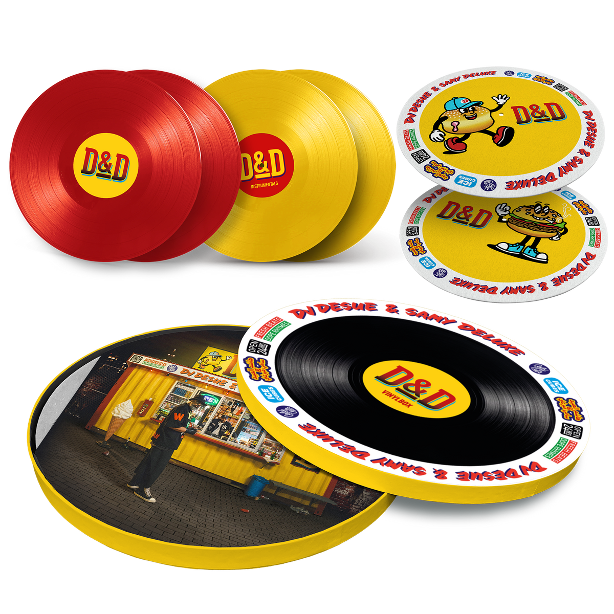 Samy Deluxe D&D - 10. Studioalbum von Samy Deluxe - produziert von DJ Desue 4LP-Vinyl-Box 463199