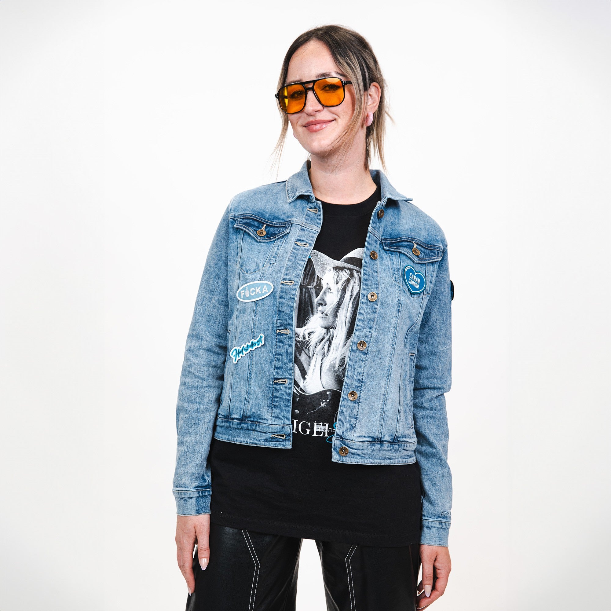 Sarah Connor FREIGEISTIN Deluxe CD + Fanpass + Jeansjacke + Patchset 409197