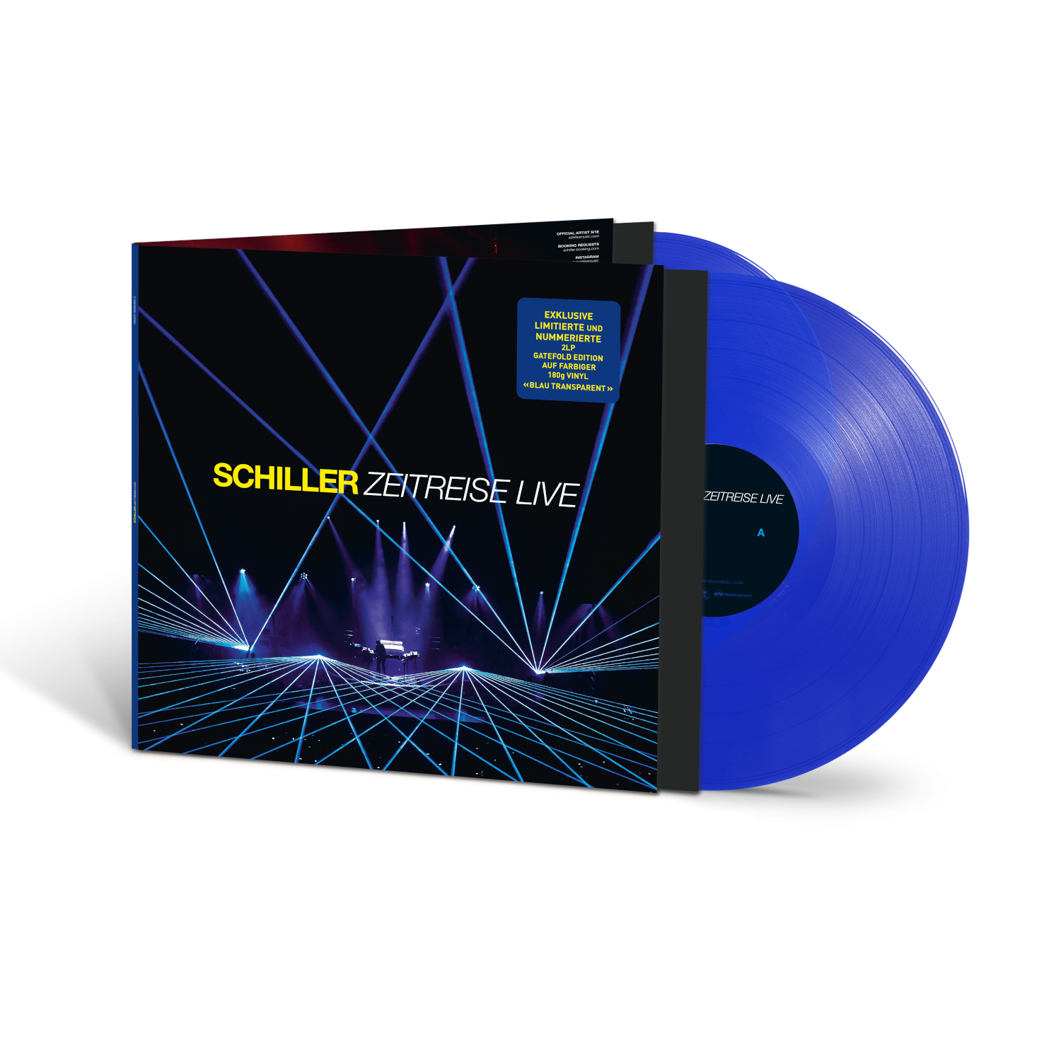 Schiller Zeitreise - Live Limitierte Blau Transparente Vinyl 2LP 437171