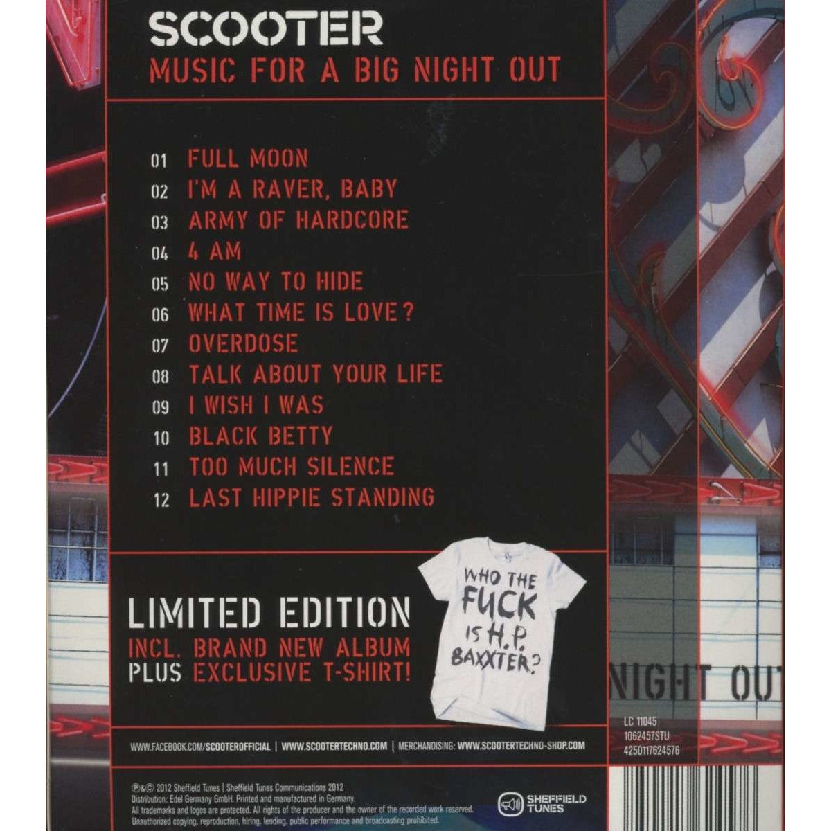 Scooter Music For A Big Night Out Limited CD + T-Shirt Deluxe Box 294744
