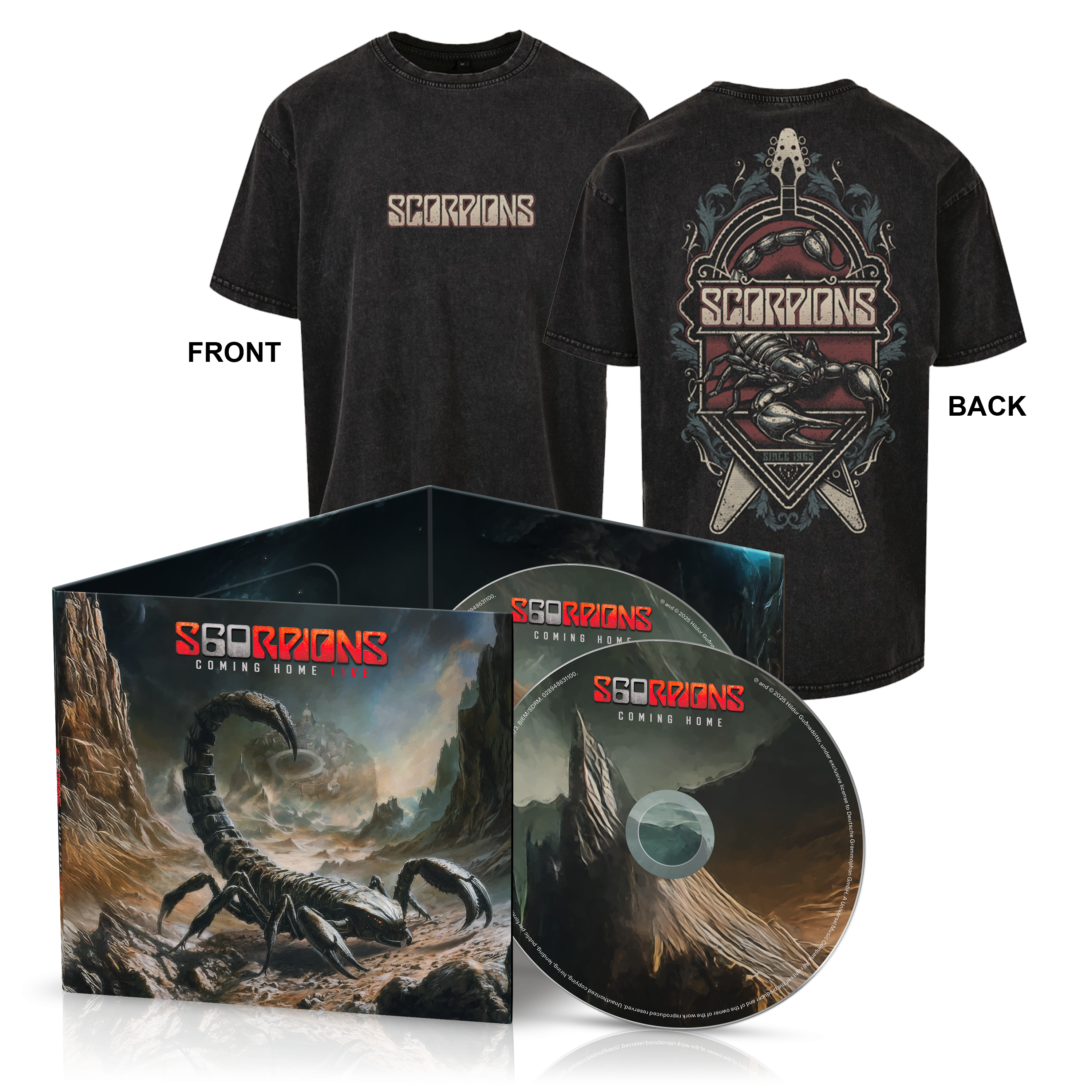 Scorpions Coming Home Live 2CD + T-Shirt 414224