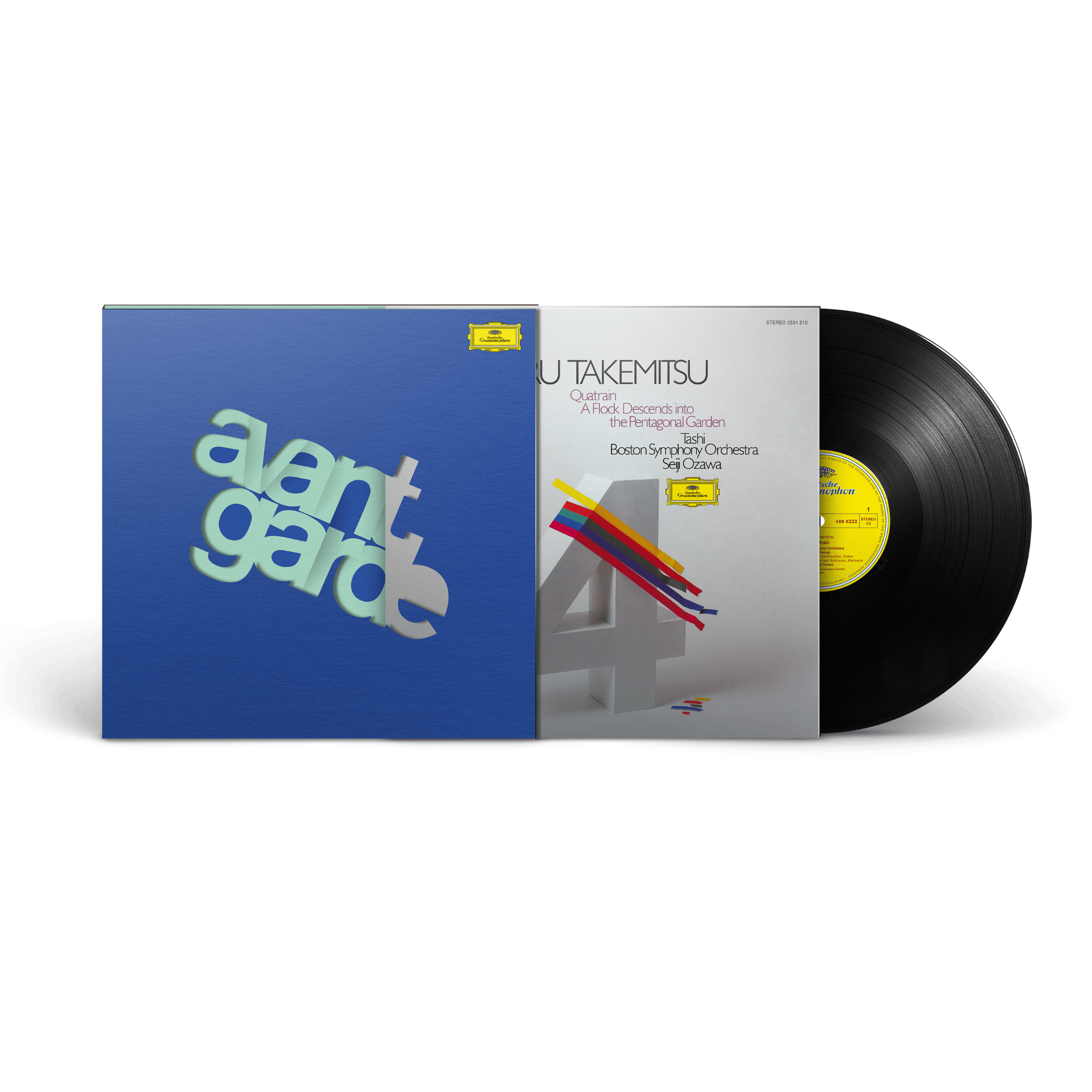 Seiji Ozawa, Boston Symphony Orchestra & Ensemble Tashi Takemitsu: Quatrain; A Flock Descends Into The Pentagonal Garden Avantgarde Vinyl Series #3 + Hi-Res Audio Download 436182