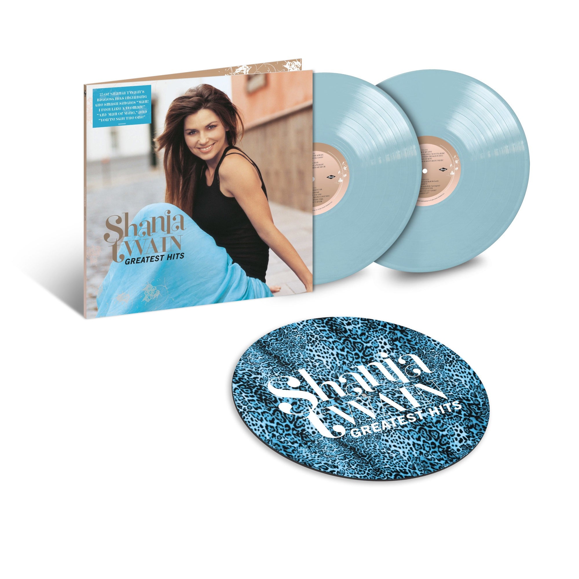 Shania Twain Greatest Hits Exclusive Opaque Baby Blue  2LP + Slipmat 328484