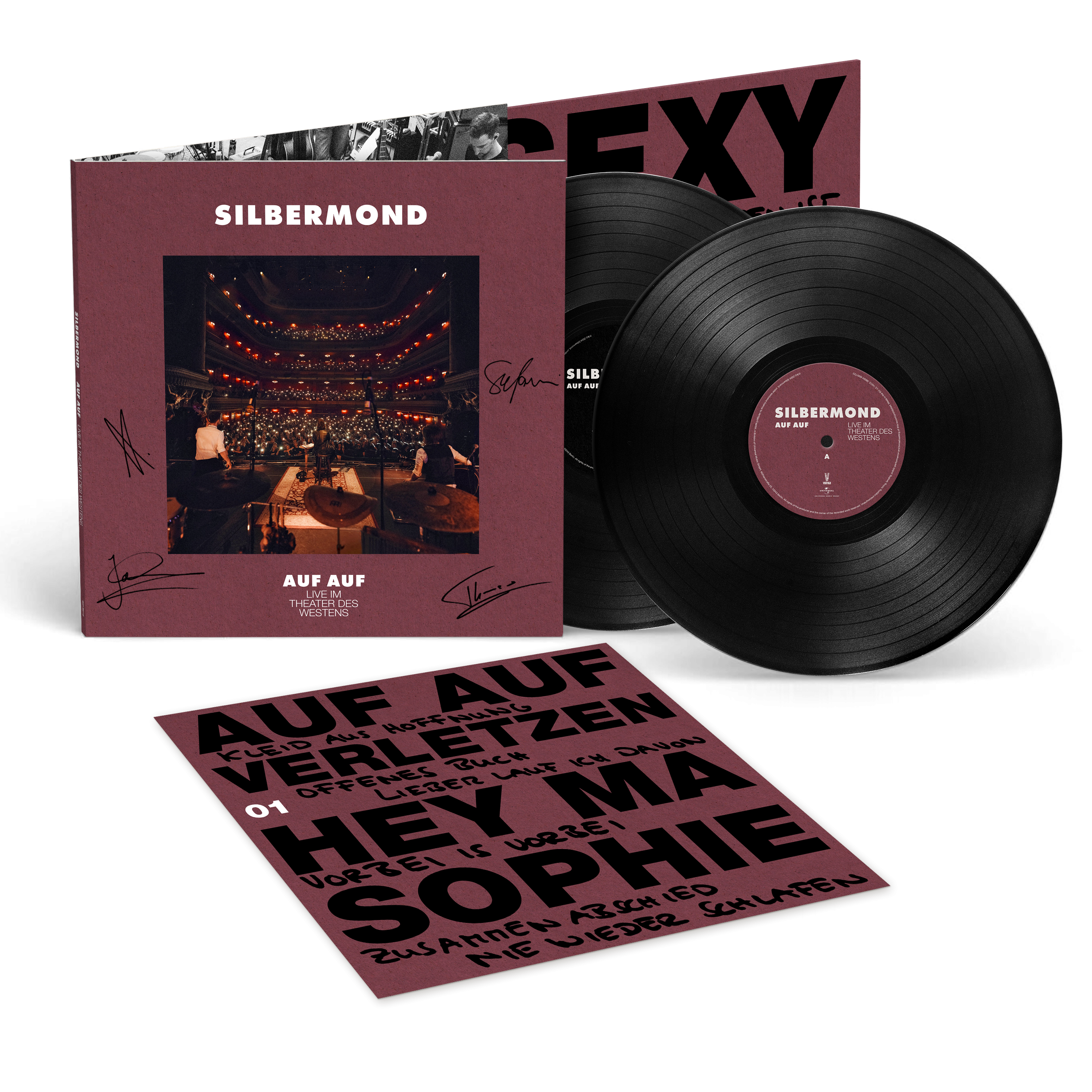 Silbermond AUF AUF Doppel-Vinyl (schwarz & signiert) 368129