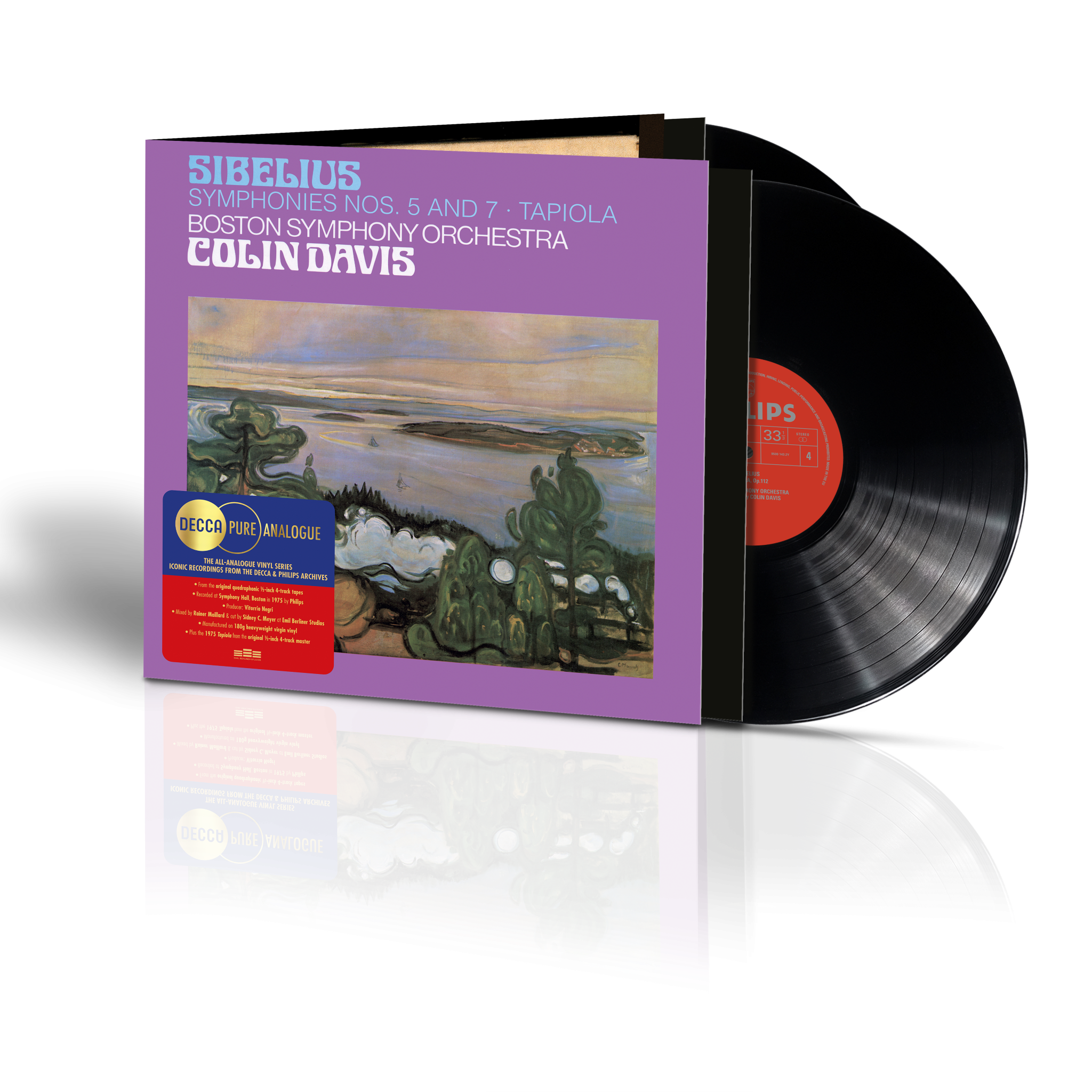 Sir Colin Davis & Boston Symphony Orchestra Sibelius: Sinfonien Nr. 5 & 7 Decca Pure Analogue 430810