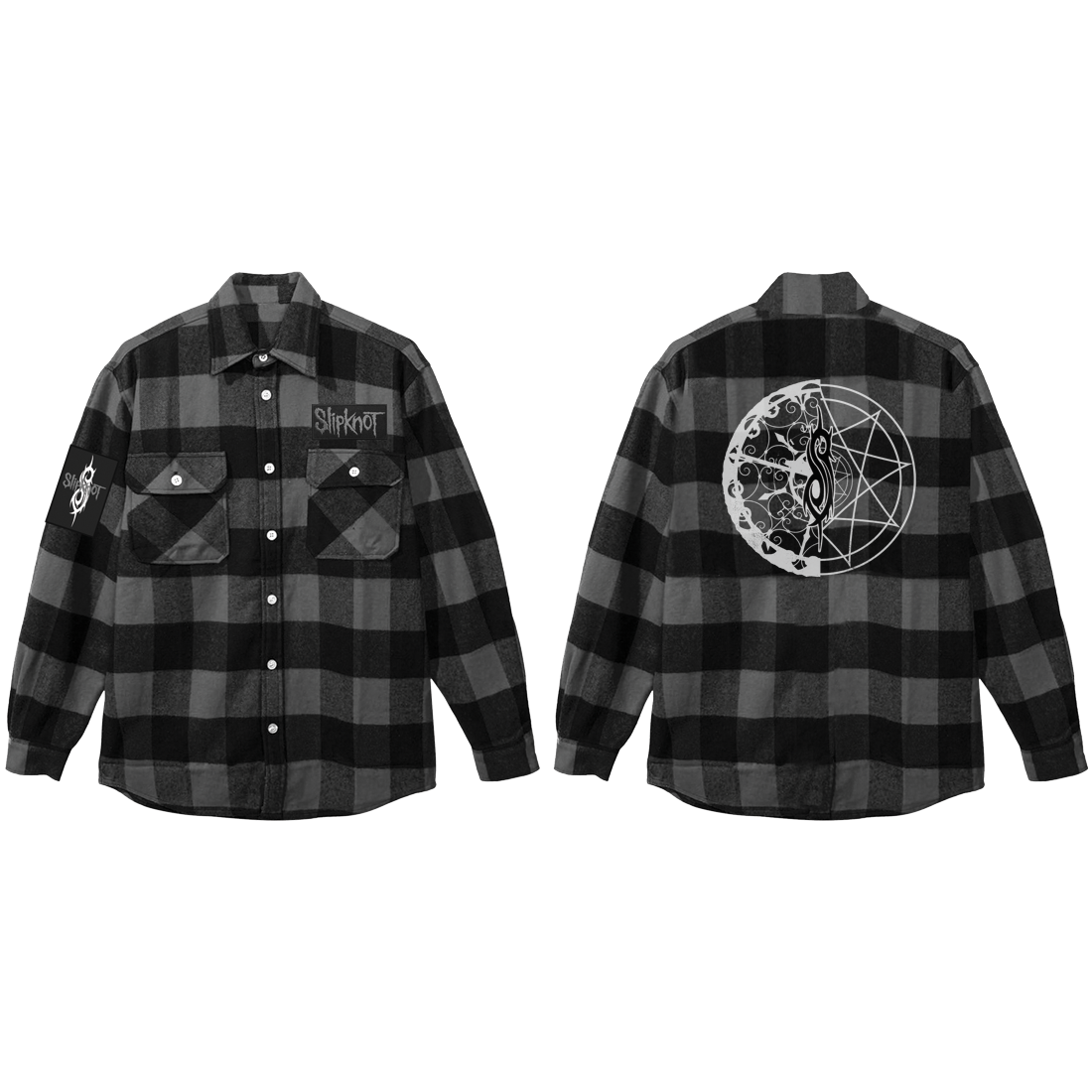 Slipknot Gray Logo Flannel 256923