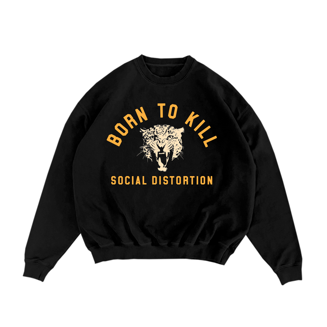 Social Distortion Born To Kill  Roar Crewneck Fleece Sweatshirt 436993