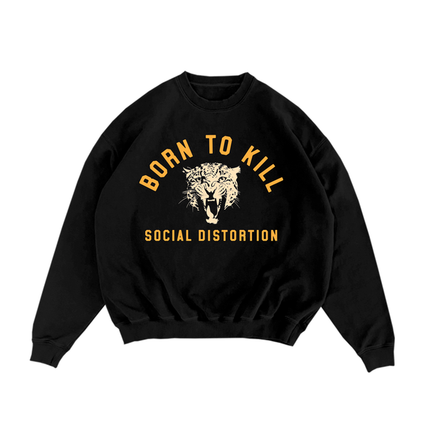 Social Distortion - Born To Kill  Roar Crewneck Fleece (Sweatshirt)