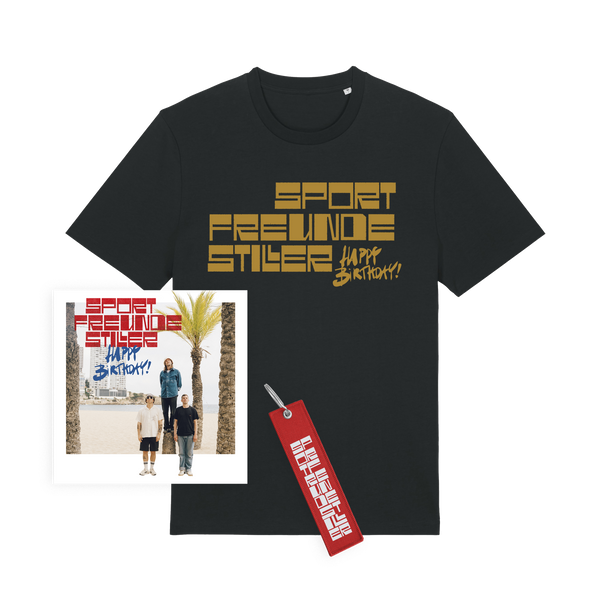 Sportfreunde Stiller - Happy Birthday! (CD Digi + T-Shirt schwarz + Schlüsselanhänger)