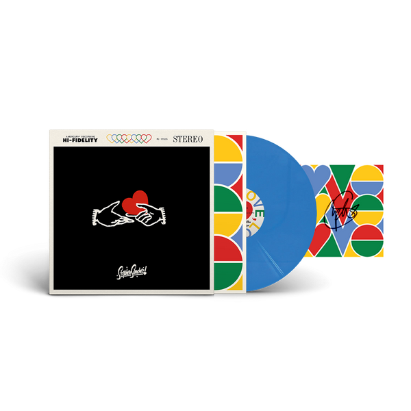 Stephen Sanchez - LOVE, LOVE, LOVE (Bright Blue Vinyl + Signed Art Card Bundle)