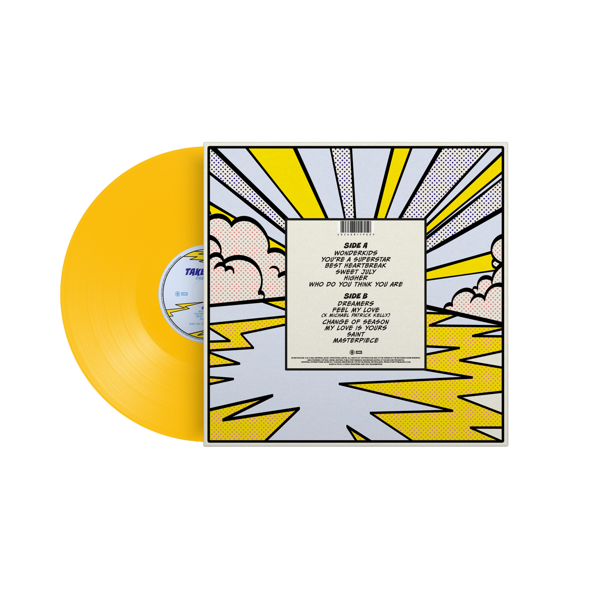 Take That Dreamers Store Exclusive Limited Edition Yellow LP 461419