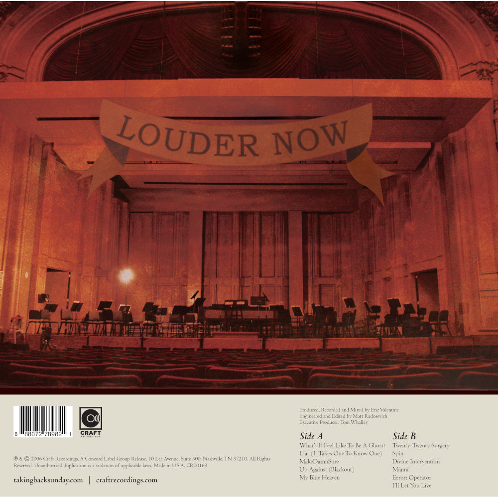Taking Back Sunday Louder Now (20th Anniversary) Opaque Silver Vinyl LP + Black Vinyl 7" 461547