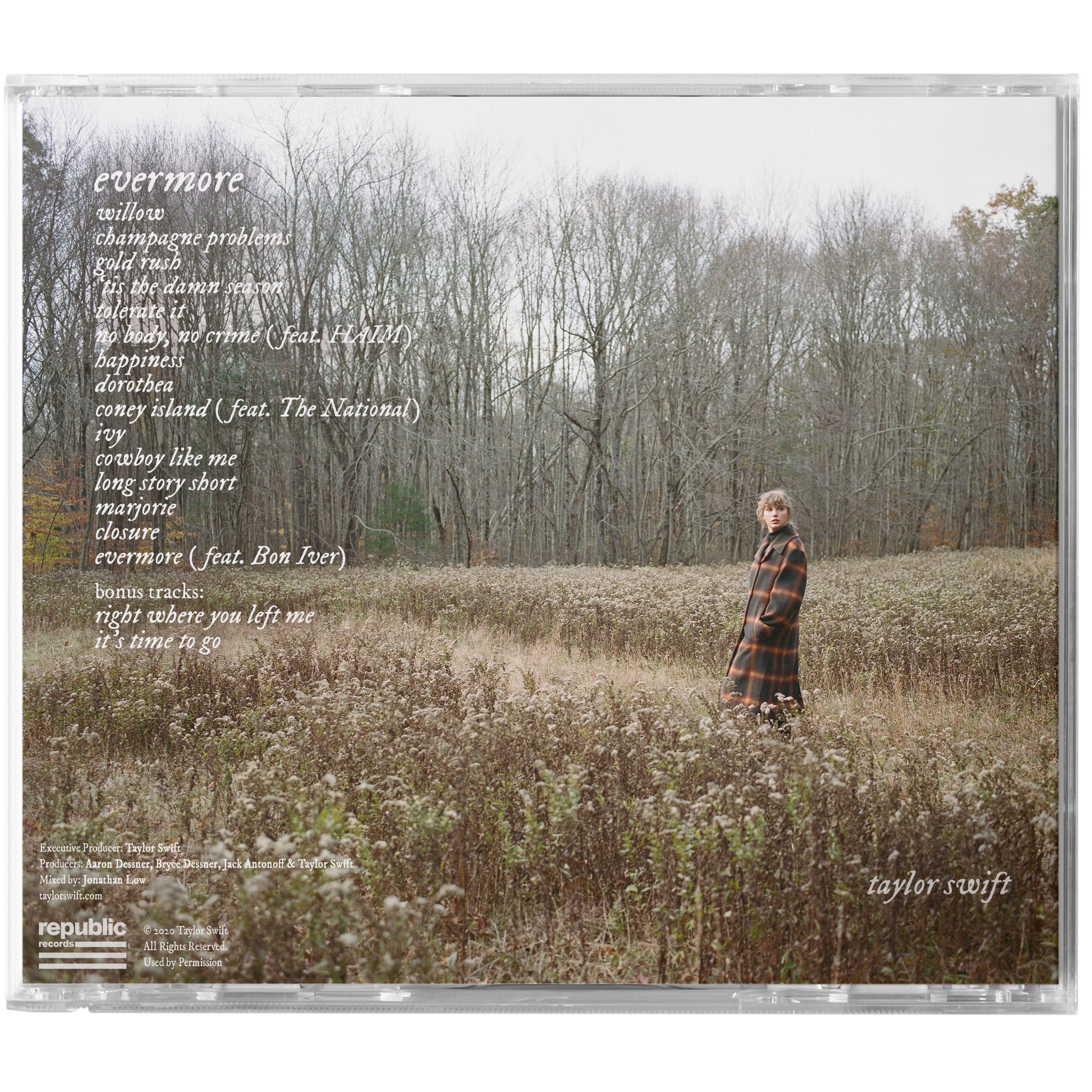 Taylor Swift Evermore Album Deluxe Edition CD CD 360107