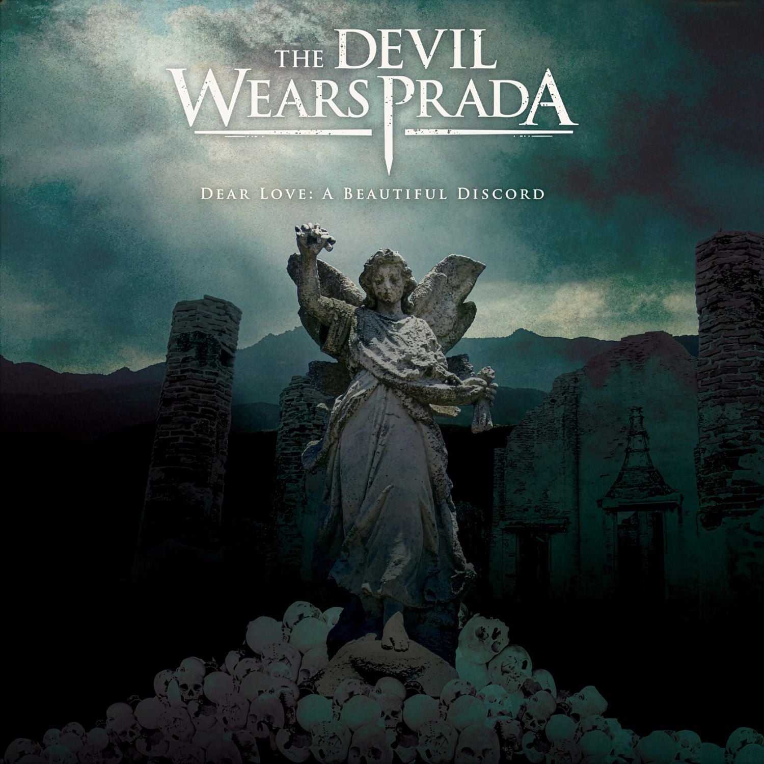 The Devil Wears Prada Dear Love: A Beautiful Discord Green & Clear Split with Green LP 457805