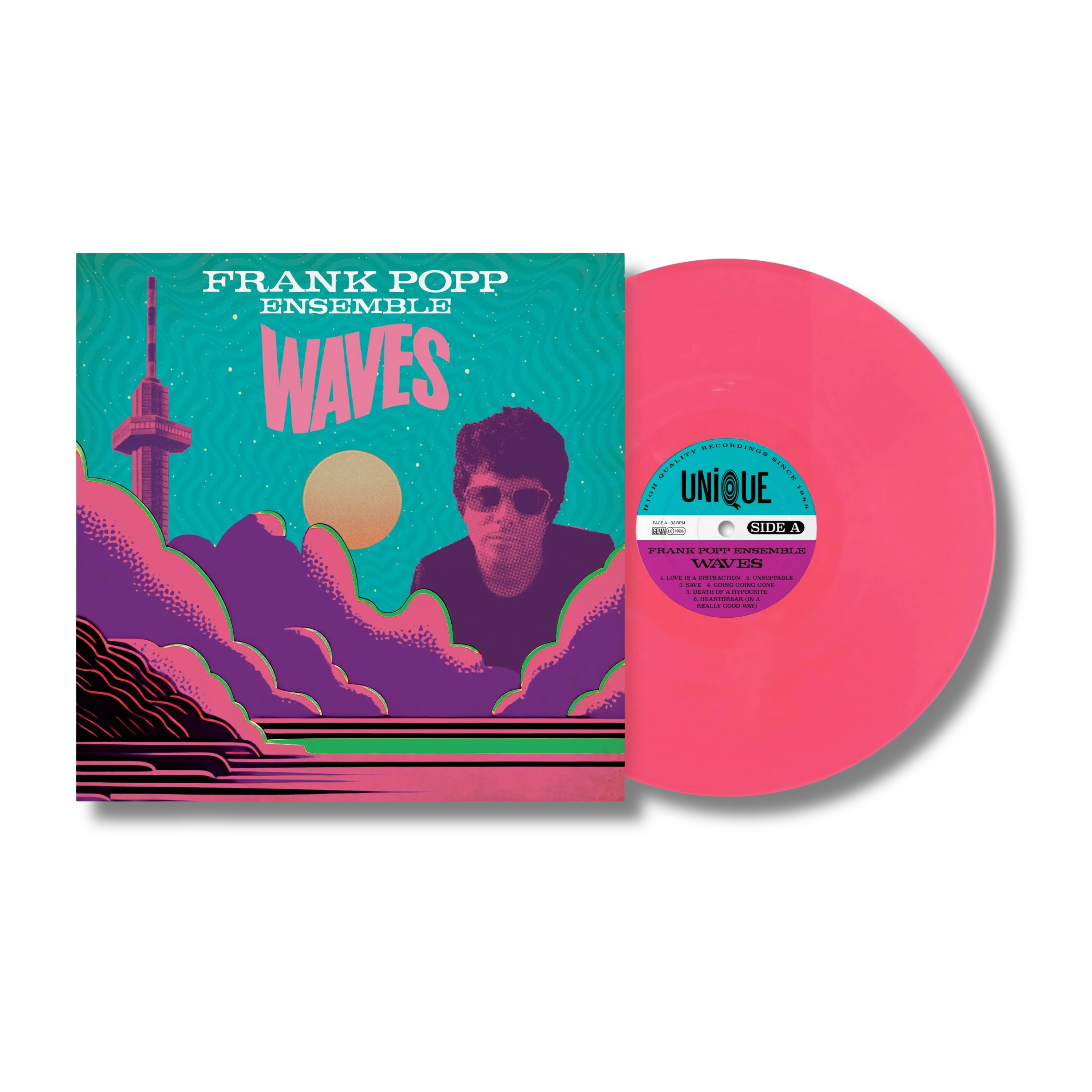 The Frank Popp Ensemble Waves Pink Vinyl LP 451272
