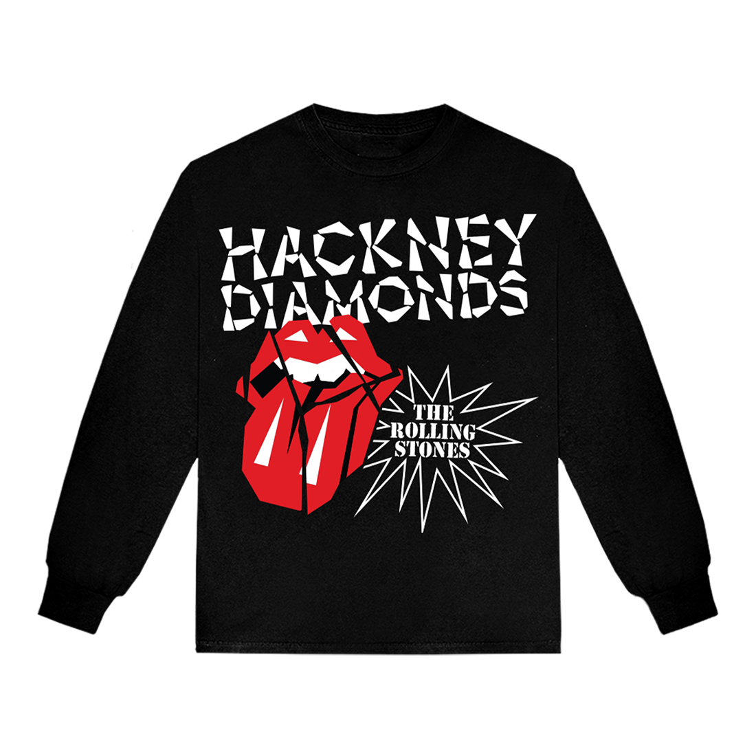 The Rolling Stones Hackney Diamond Burst Long Sleeve Shirt 326524