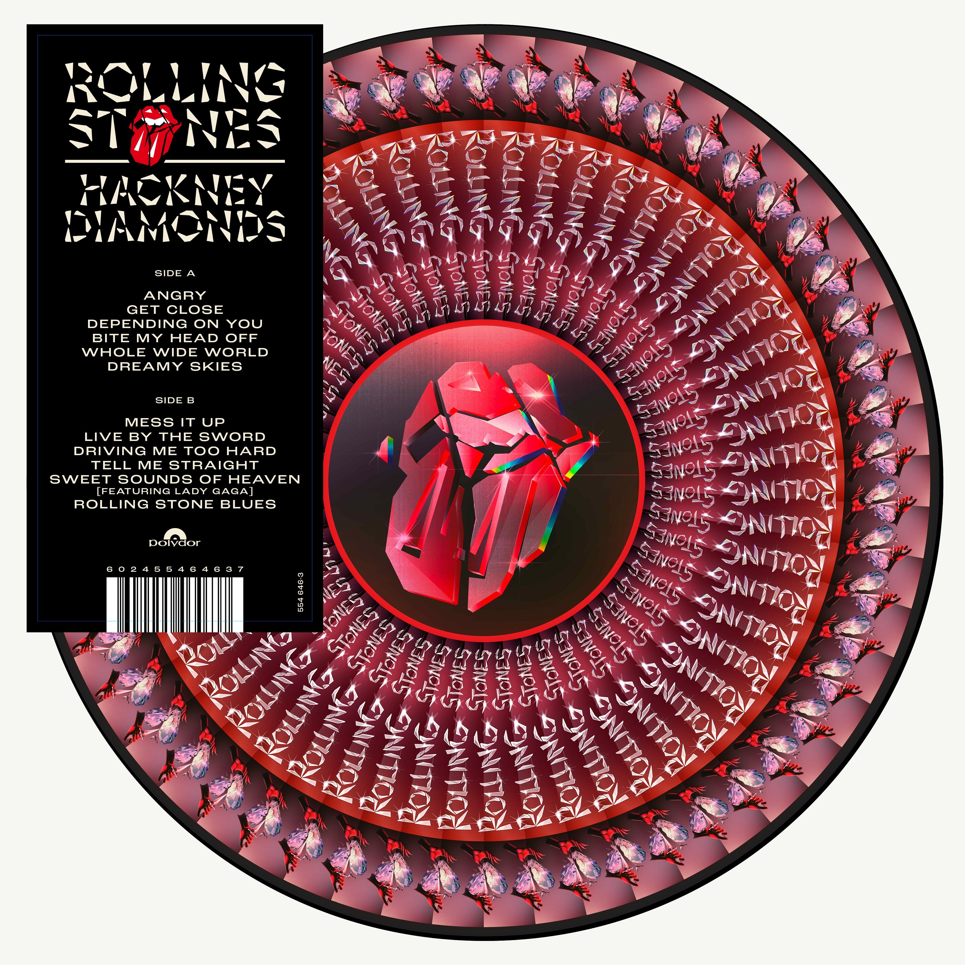 The Rolling Stones Hackney Diamonds 1LP - Picture Disc [Blood Records Zoetrope] 329422