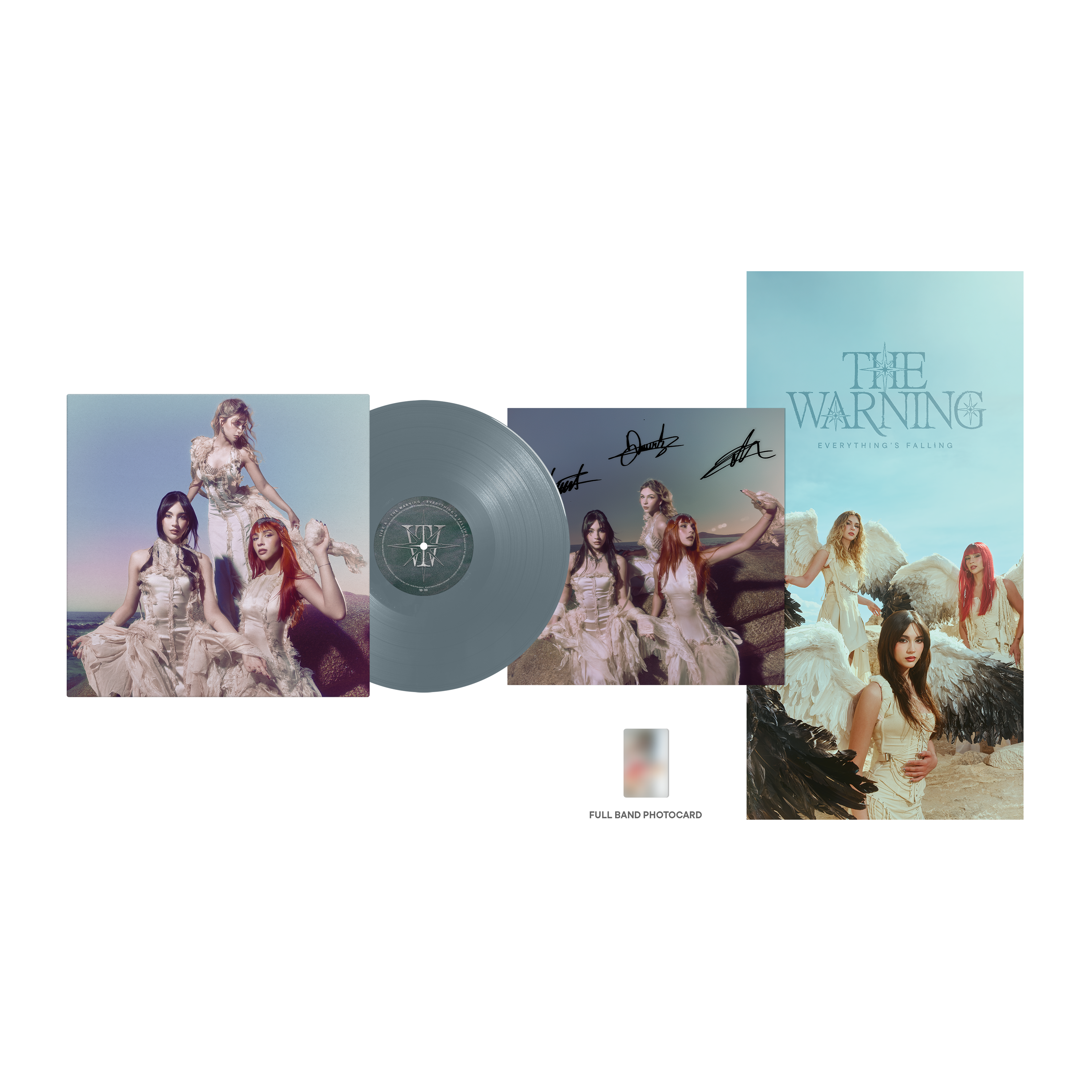 The Warning Everything’s Falling Alt Cover LP + Signed Insert 449490