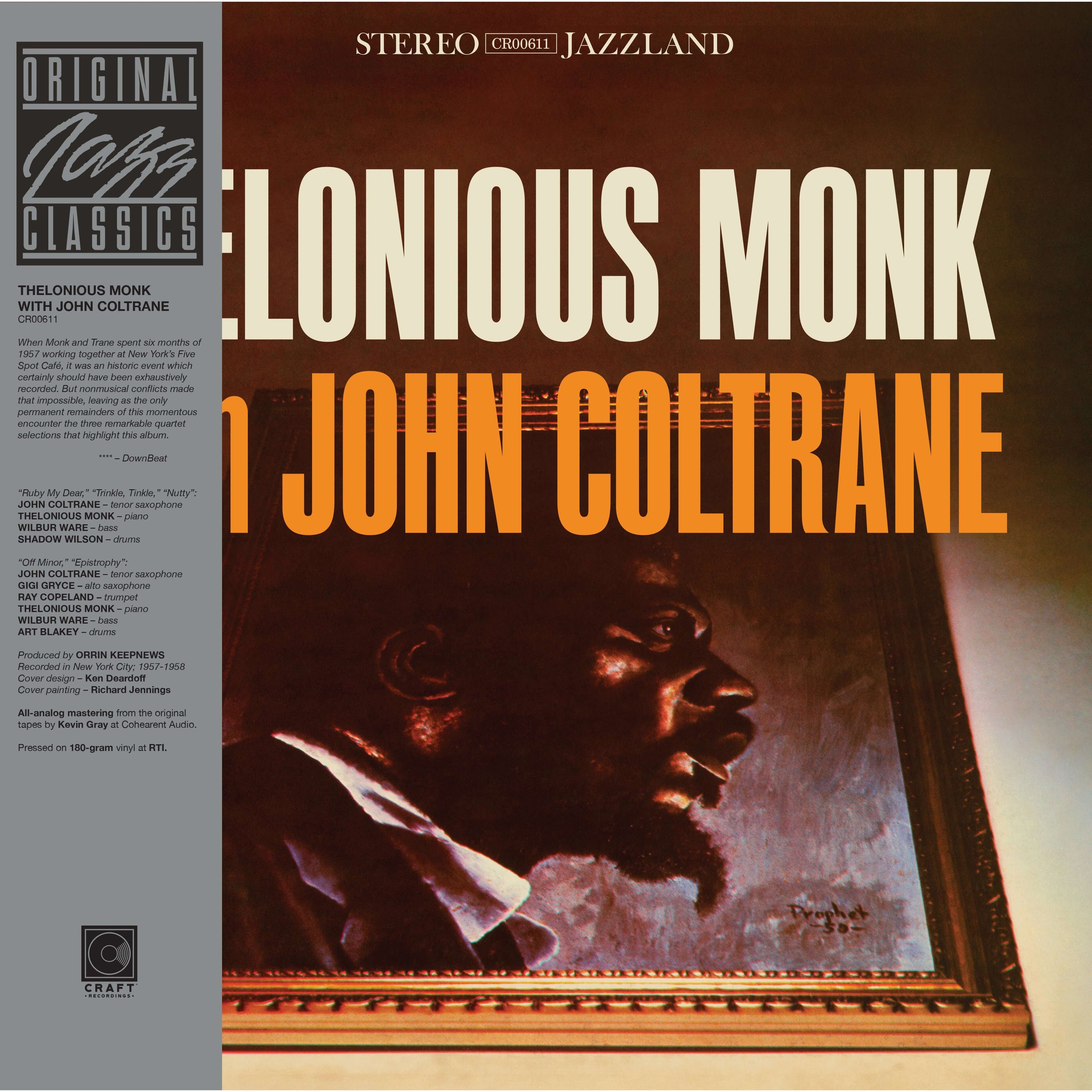 Thelonious Monk & John Coltrane Thelonious Monk With John Coltrane LP 279841