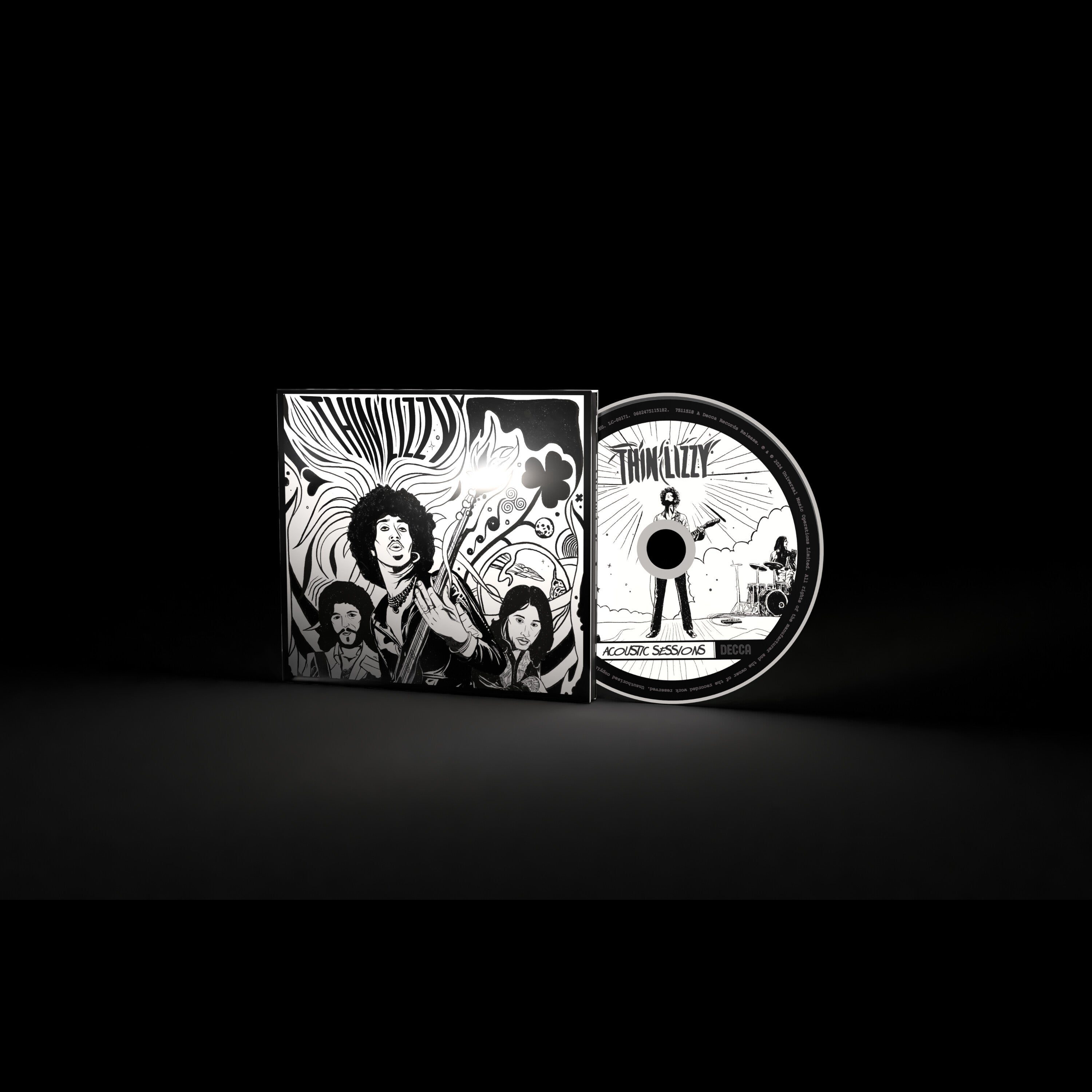 Thin Lizzy The Acoustic Sessions Alternative B&W Artwork CD with Bonustrack 385768