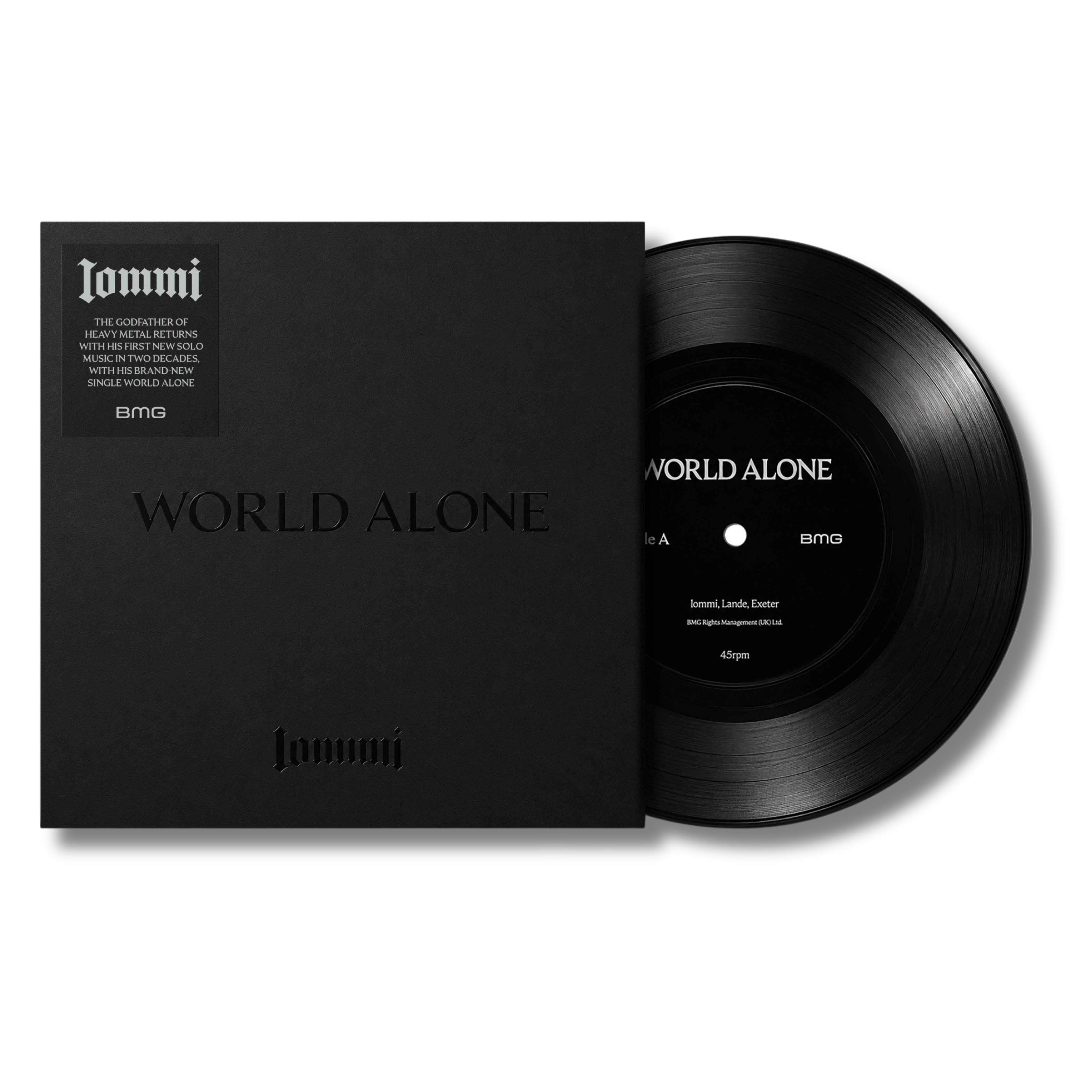 Tony Iommi World Alone 7" Black Vinyl Single 458299