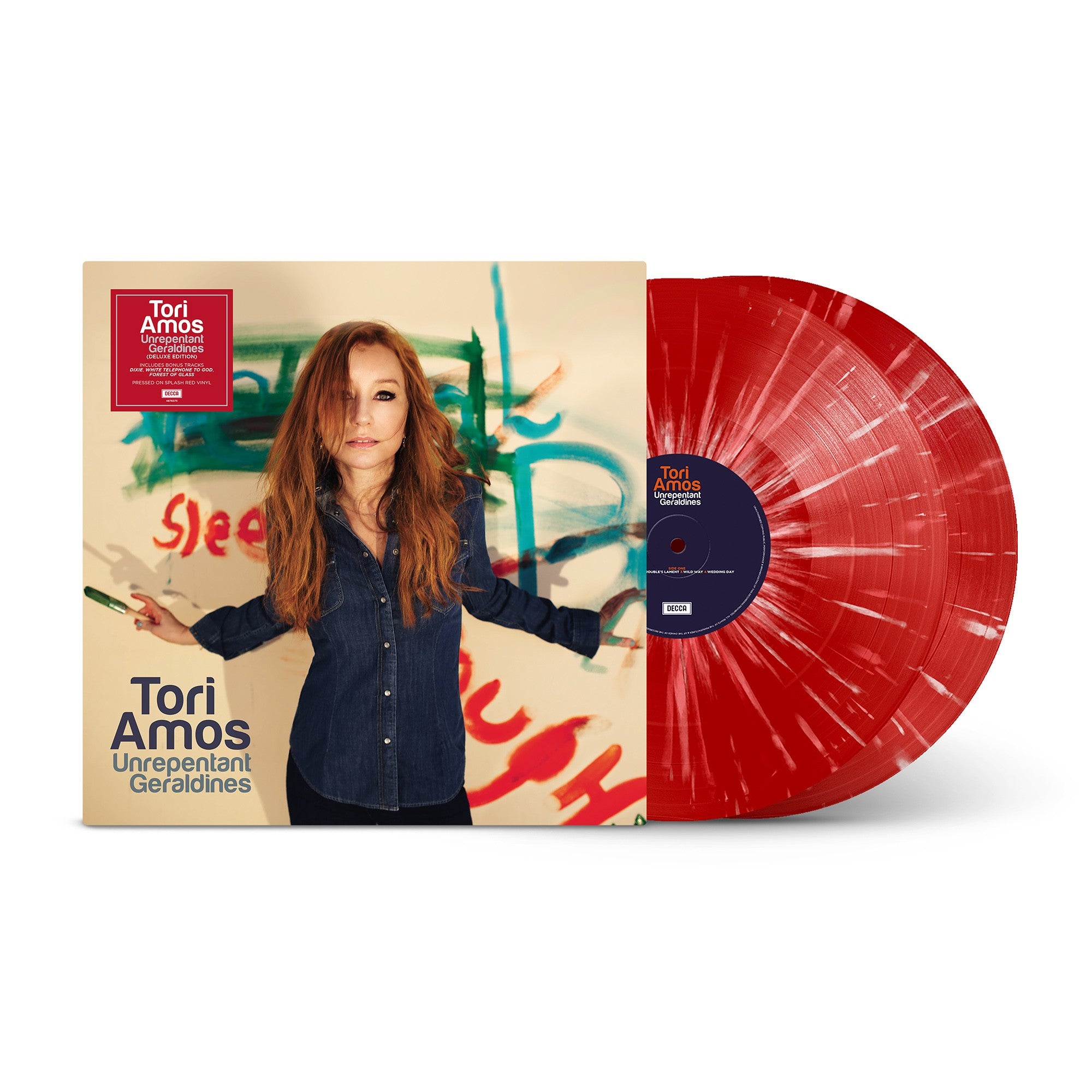 Tori Amos Unrepentant Geraldines 2LP - Exclusive Red Splatter Vinyl 368223