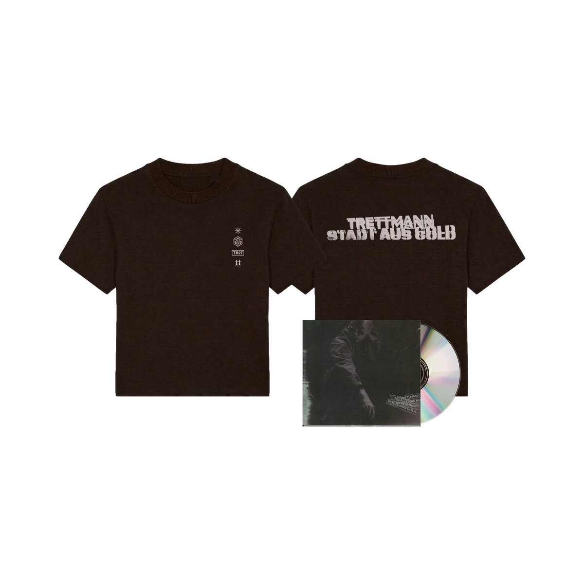 Trettmann Stadt aus Gold CD + T-Shirt 460083