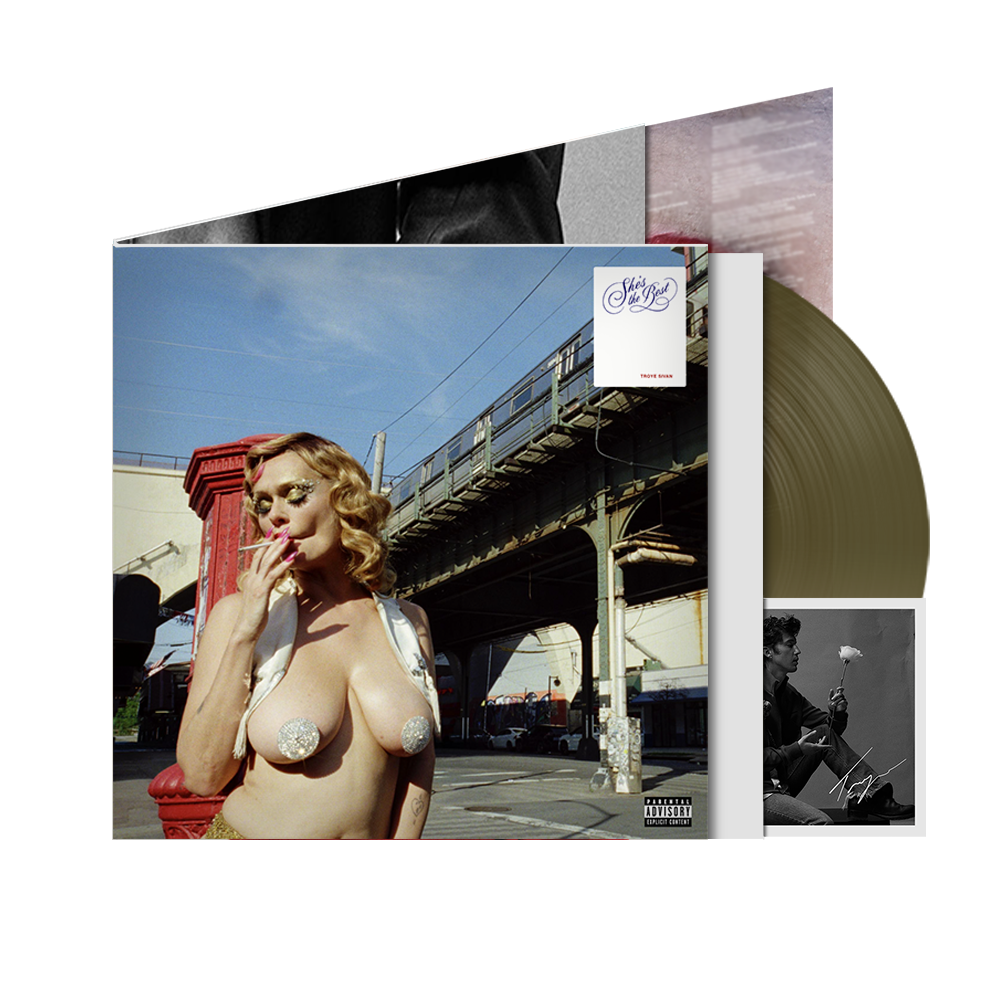 Troye Sivan She's the Best - Store Exclusive Transparent Burnt Vinyl with Collectible Poster + Signed Art Card Vinyl-Bundle 456391