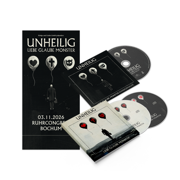 Unheilig - Liebe Glaube Monster (Deluxe 2CD + Akustik CD + 1 Sitzplatzticket)