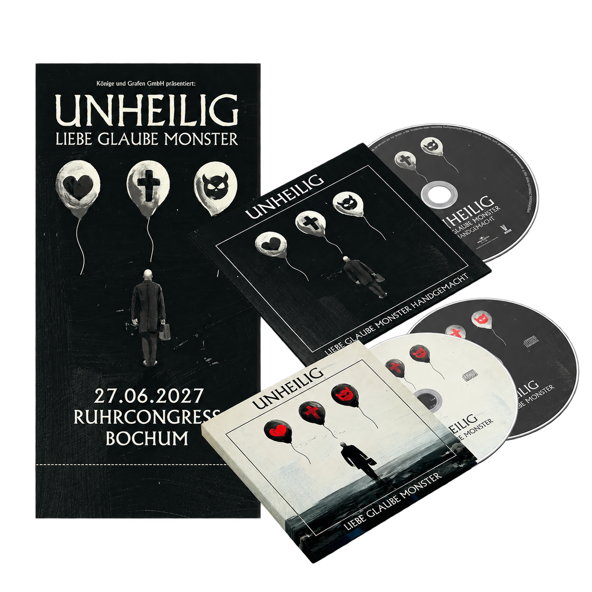 Unheilig Liebe Glaube Monster Deluxe 2CD + Akustik CD + 1 Stehplatzticket 460763