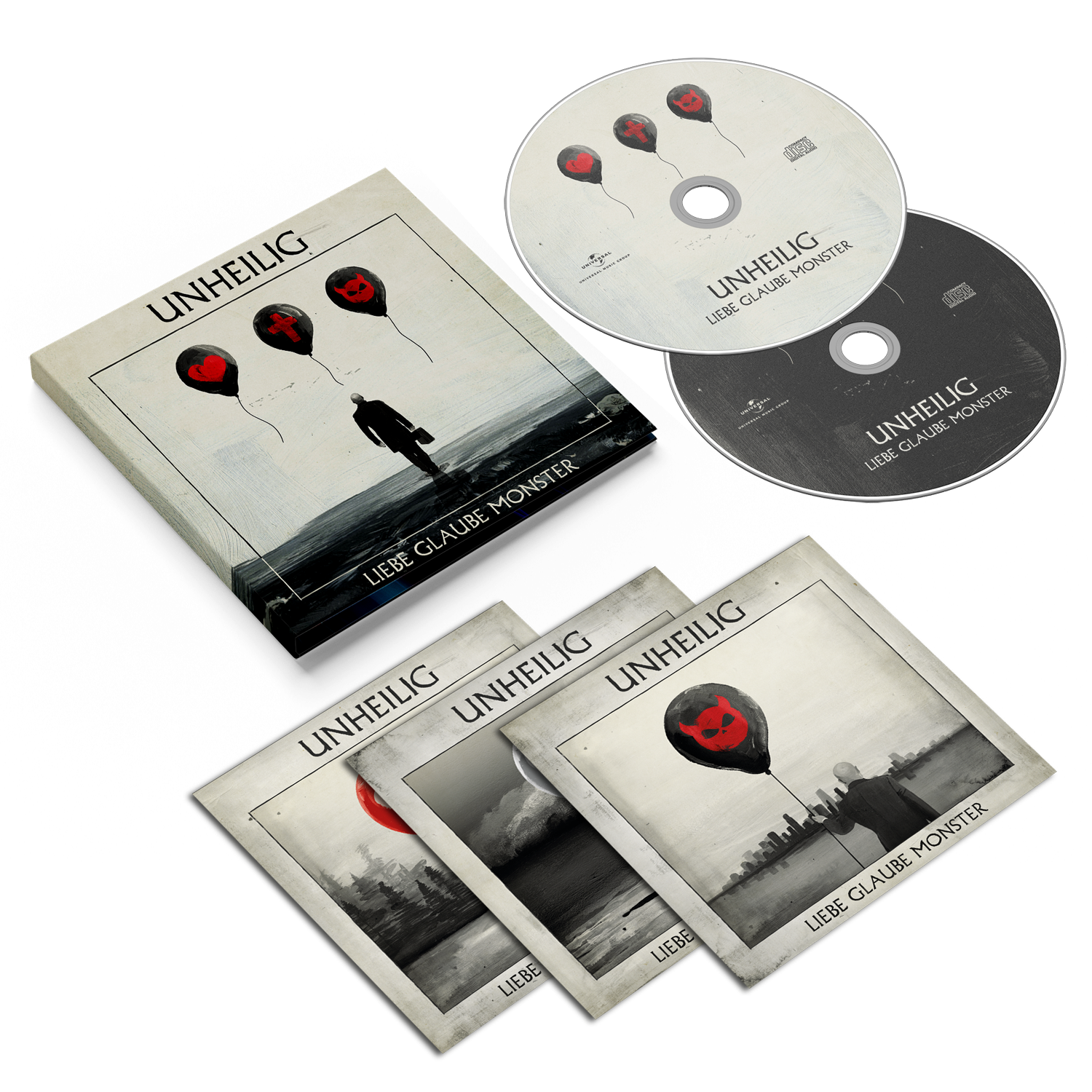 Unheilig Liebe. Glaube Monster Deluxe 2CD + Akustik CD + 2 Sitzplatzticket 437599