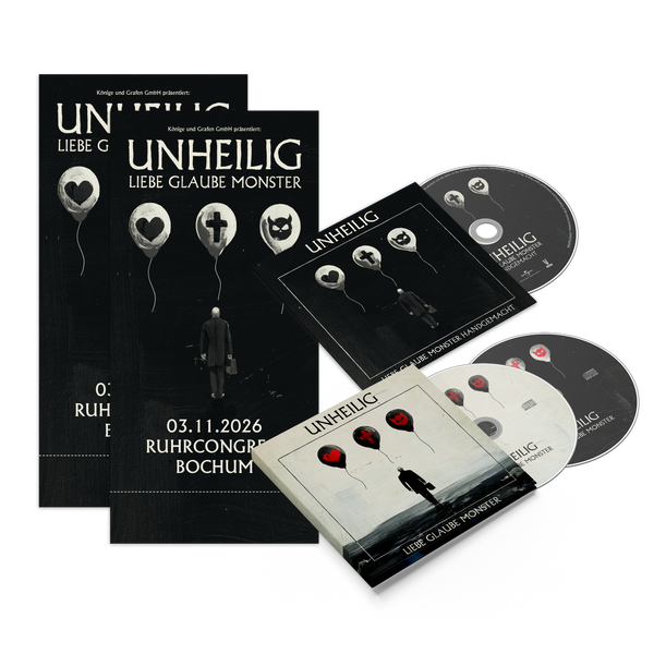 Unheilig - Liebe Glaube Monster (Deluxe 2CD + Akustik CD + 2 Stehplatztickets)
