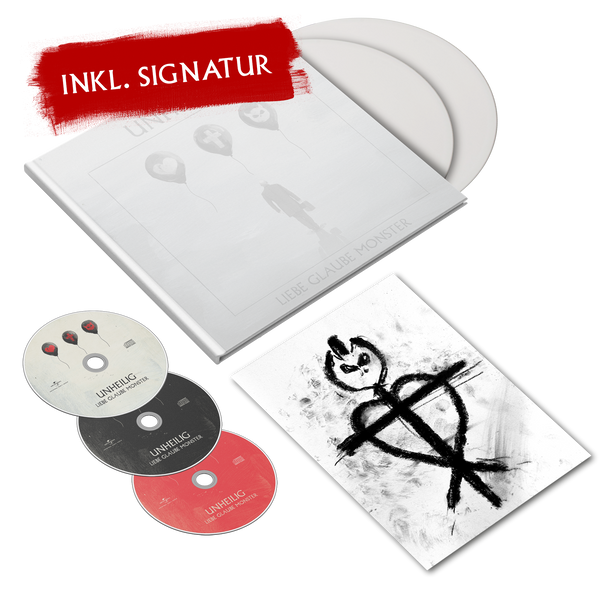Unheilig - Liebe Glaube Monster (Ltd. Graf Edition - 2LP weiß+3CD, signiert)