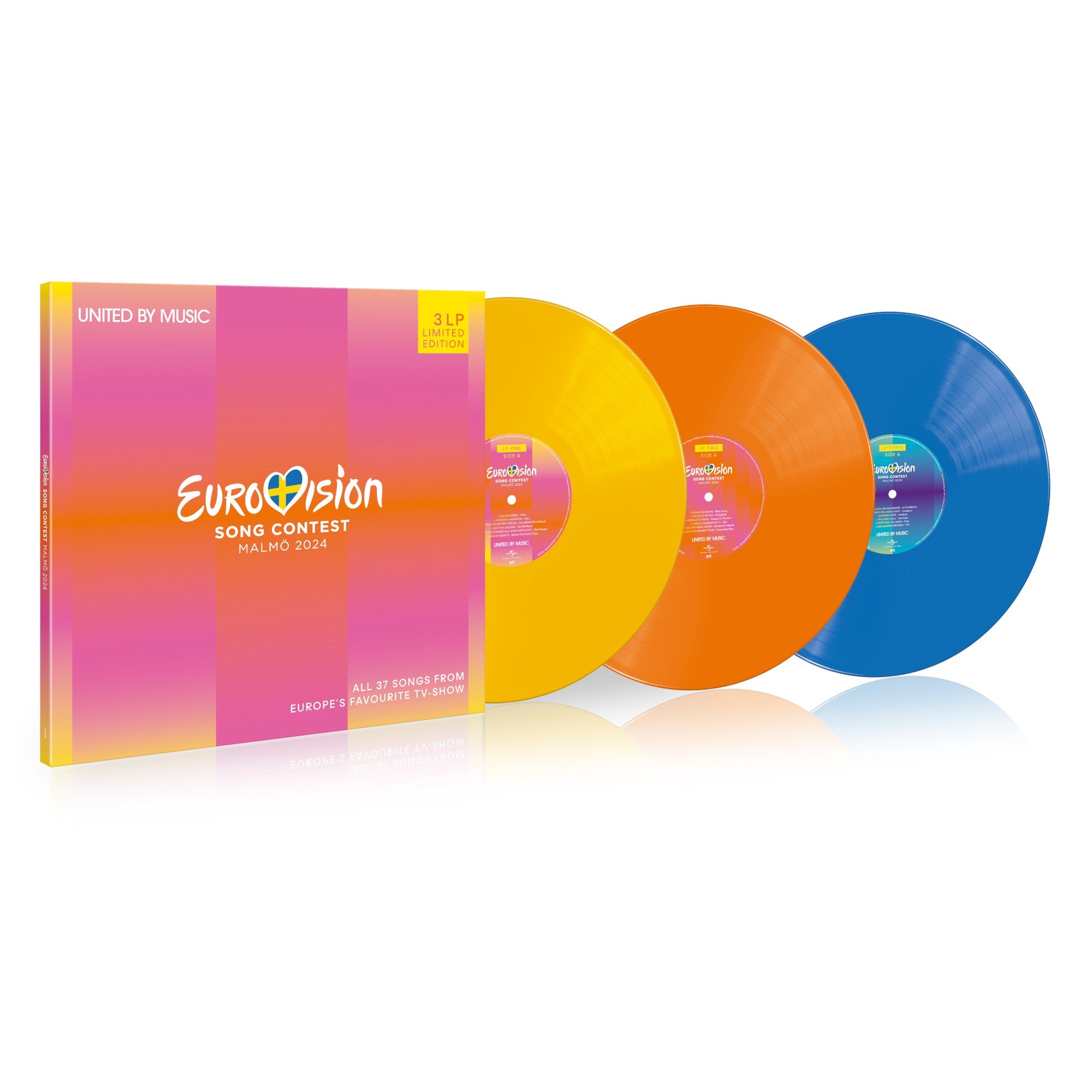 Various Artists Eurovision Song Contest Malmö 2024 Limited Coloured 3LP 353229