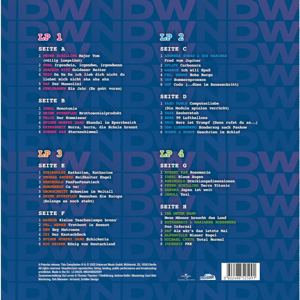 Various Artists Fetenhits - NDW Neue Deutsche Welle Vinyl 4LP 416602