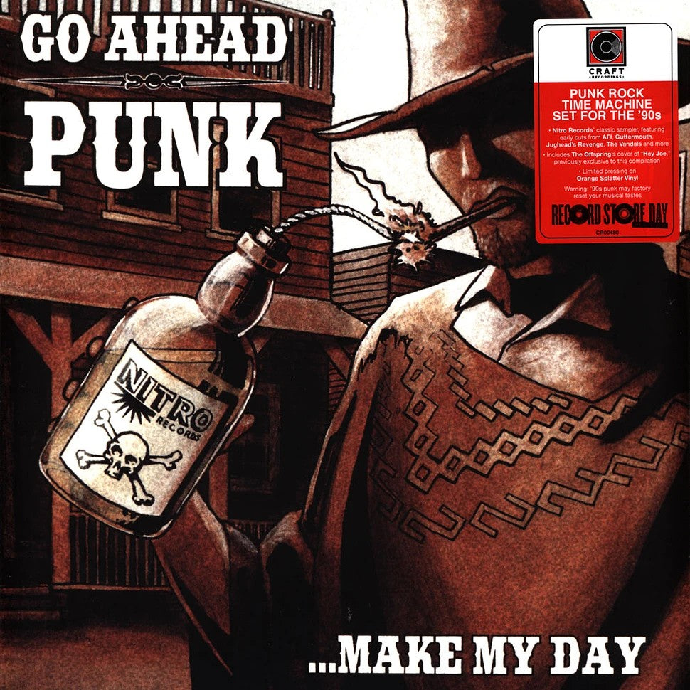 Various Artists Go Ahead Punk...Make My Day (Ltd. Edition) Orange Splatter Vinyl LP - RSD 2022 423798