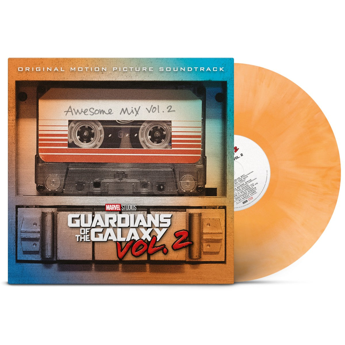 Various Artists Guardians of the Galaxy Vol. 2: Awesome Mix Vol. 2 Orange Galaxy Effect Vinyl LP 312195