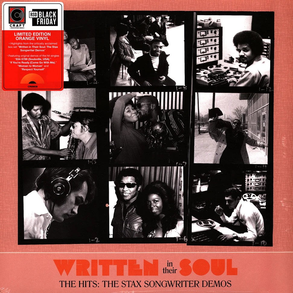 Various Artists Written In Their Soul The Hits: The Stax Songwriter Demos (Ltd. Edition) Orange Vinyl LP - RSD Black Friday 2023 423786