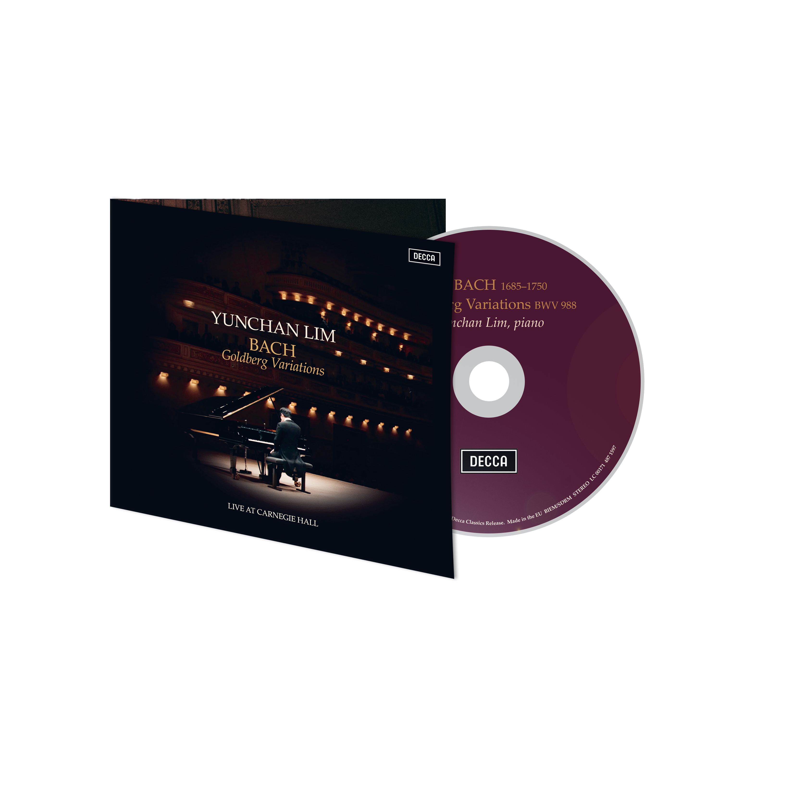 Yunchan Lim Bach: Goldberg Variations (Live at Carnegie Hall, New York, 2025) 1CD Digisleeve 424660