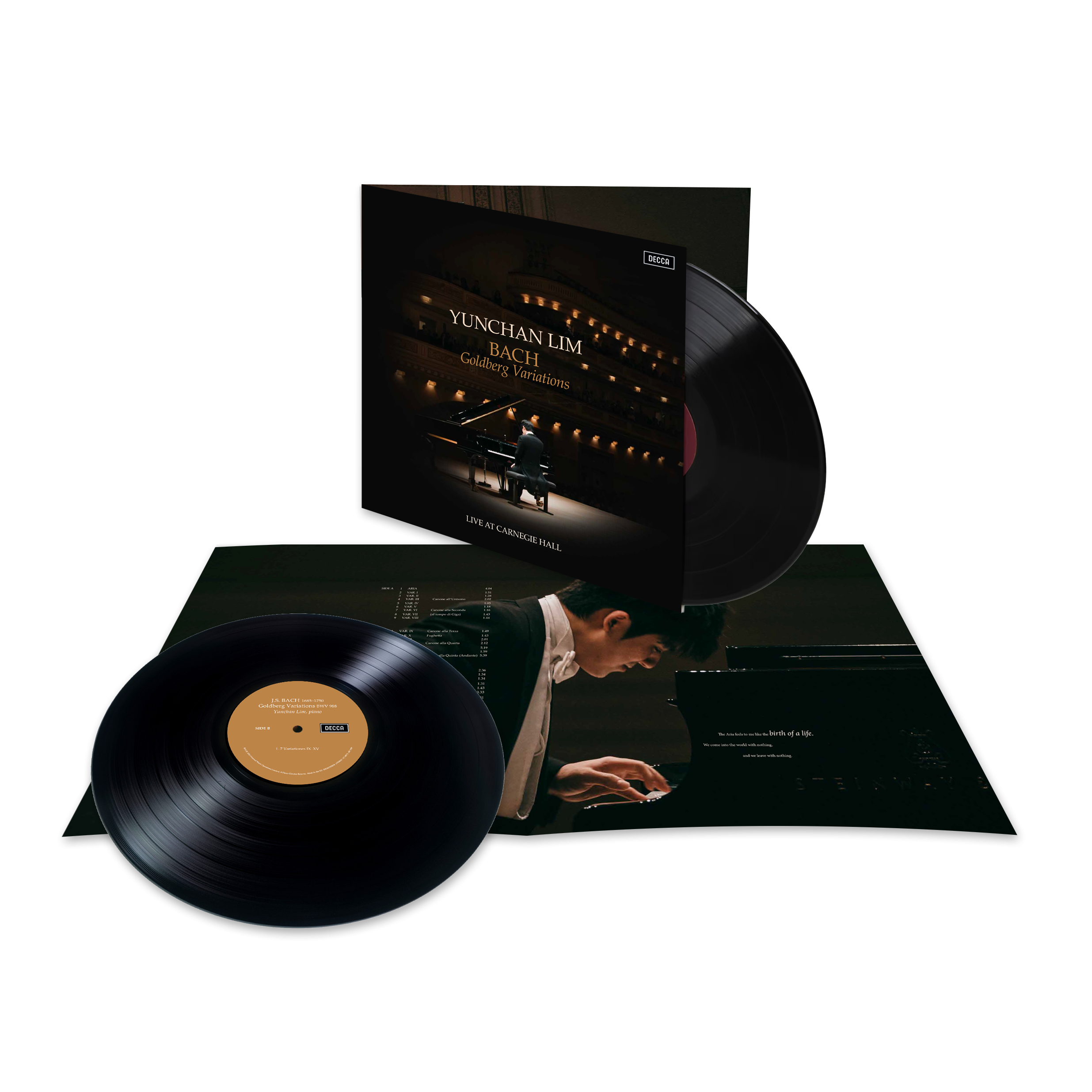 Yunchan Lim Bach: Goldberg Variations (Live at Carnegie Hall, New York, 2025) 2LP Gatefold 424666