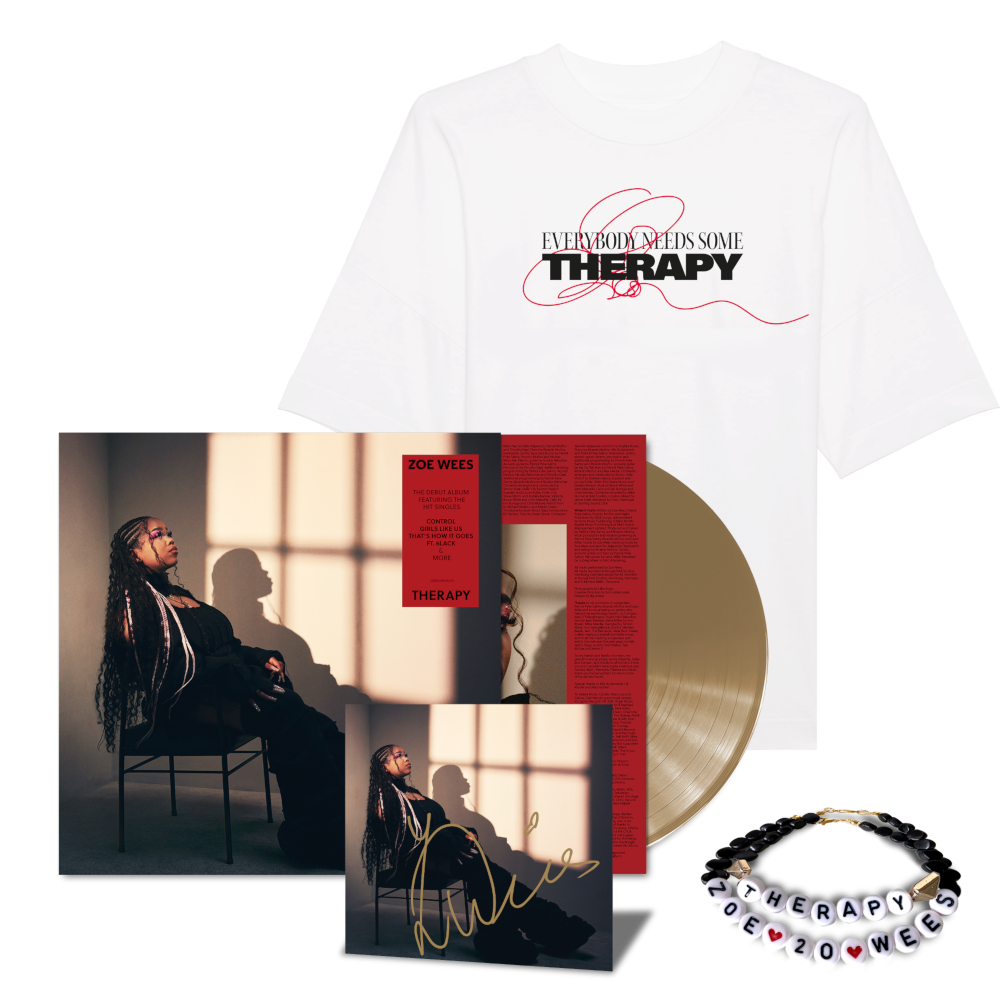 Zoe Wees Therapy Exclusive Ltd. Gold LP + Signed Card + T-Shirt + Bracelets 333281