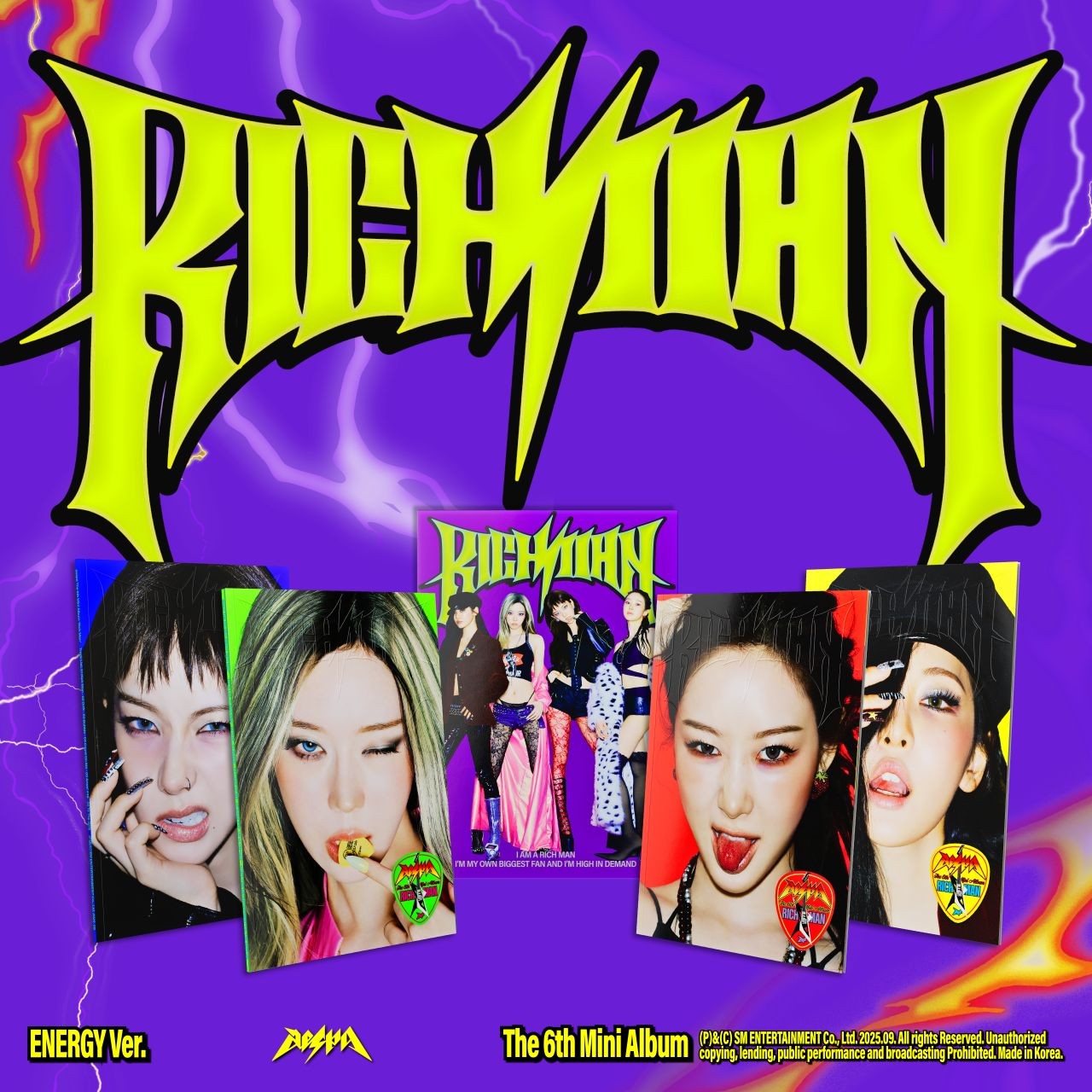 aespa The 6th Mini Album 'Rich Man' (ENERGY Ver.) (WINTER Version) CD 423856