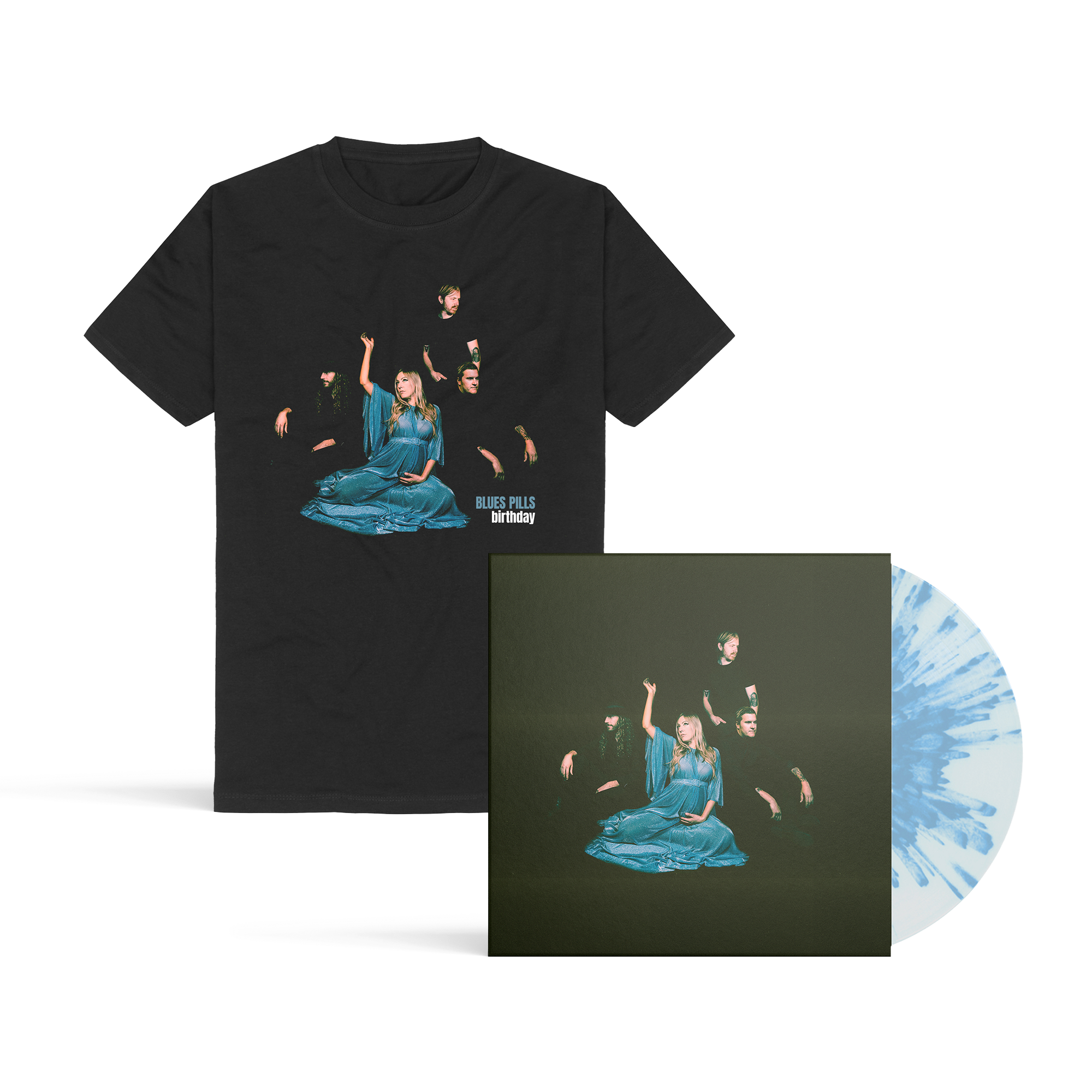 Blues Pills Birthday Exclusive White Vinyl with Blue Splatter + T-Shirt 351029