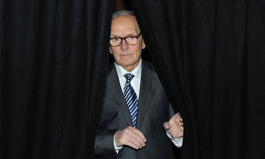 Das Foto zeigt den Filmkomponisten Ennio Morricone.