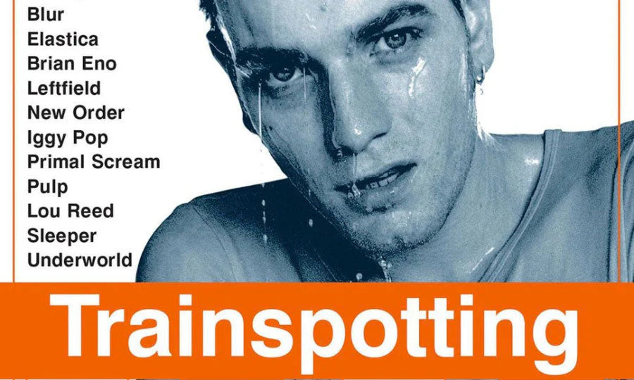 Das Foto zeigt das Cover des Soundtracks von Trainspotting