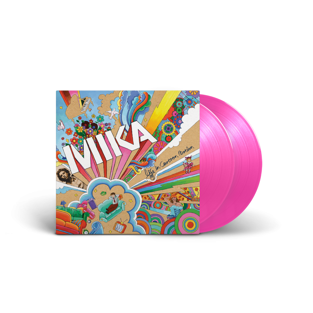 MIKA Life In Cartoon Motion Exclusive Limited Pink Transparent Vinyl 2LP 419088