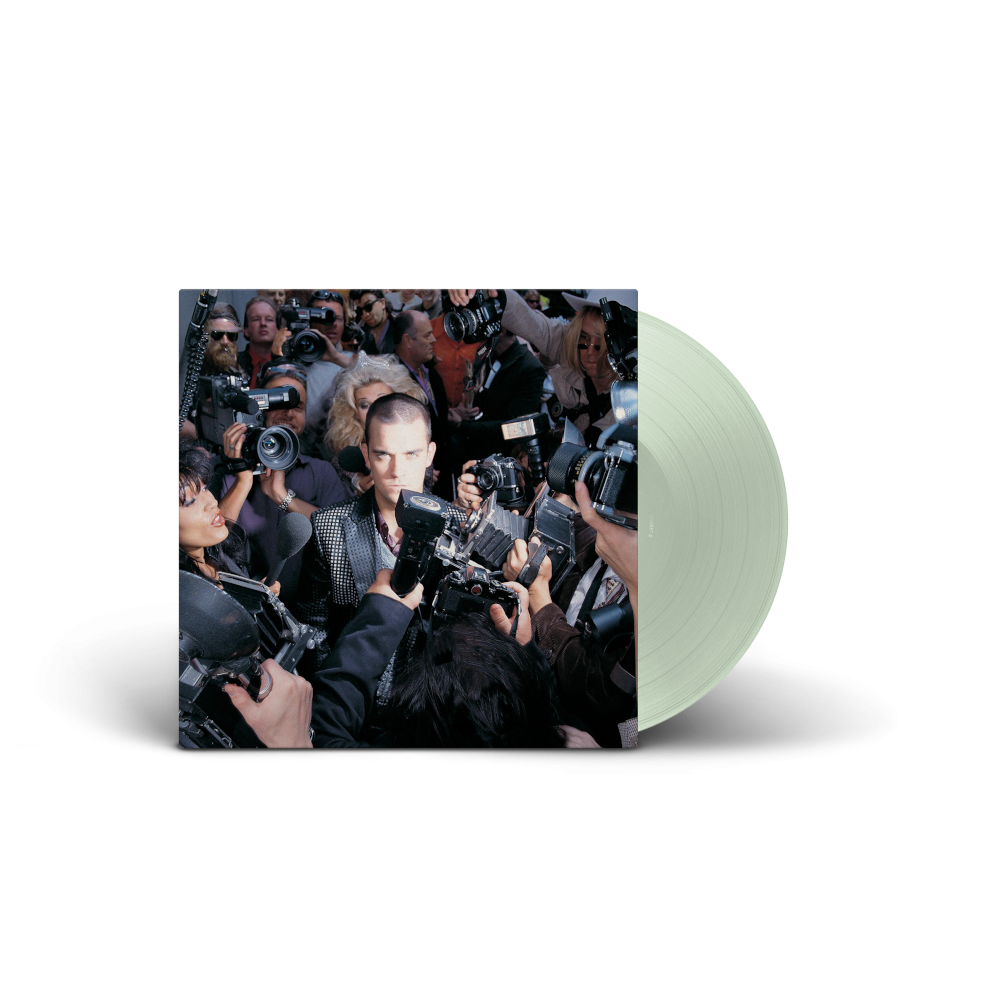 Robbie Williams Life Thru A Lens Exclusive Limited Coke Bottle Clear Vinyl LP 419086