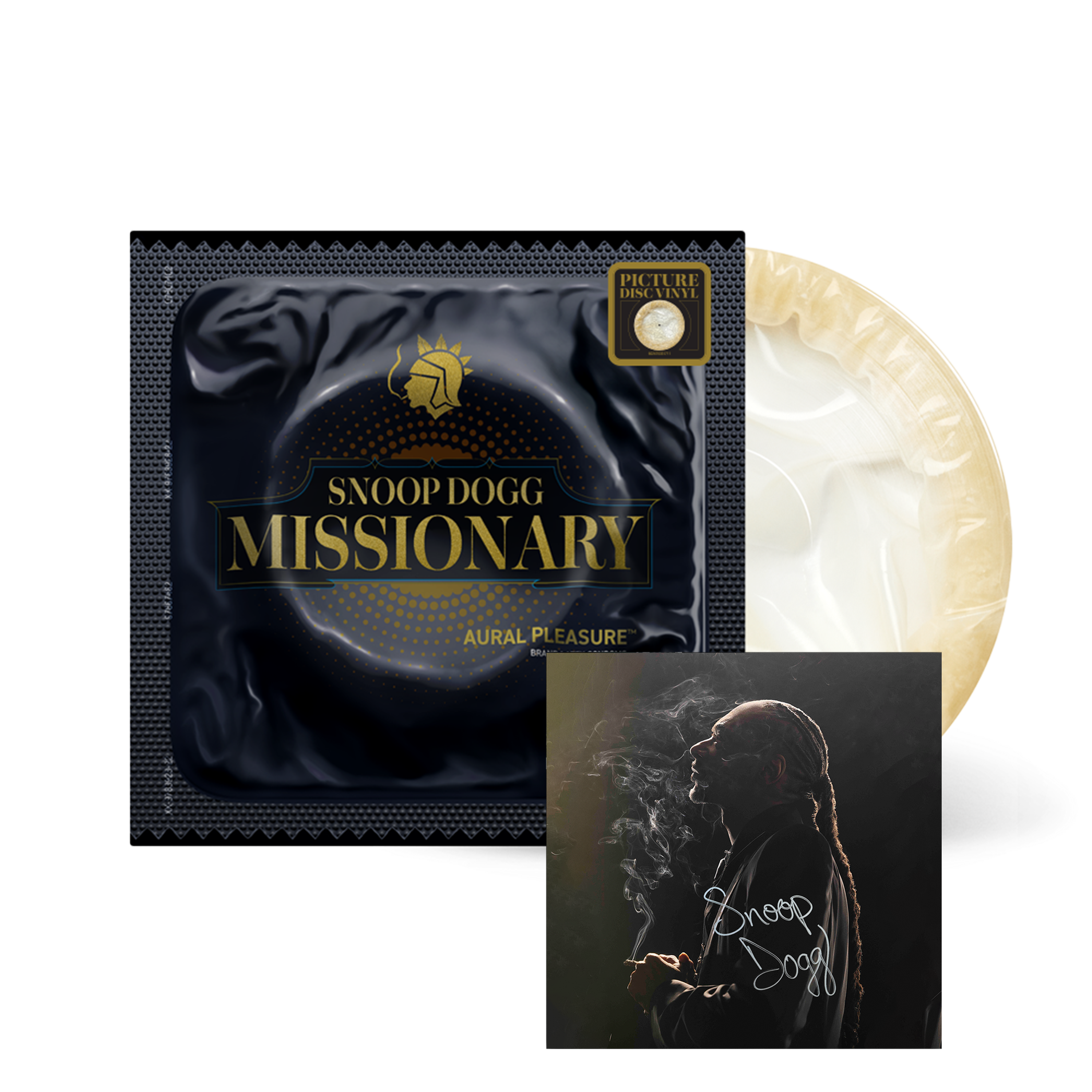Snoop Dogg Missionary Standard White Picture Disc + Signed Art Card 392481